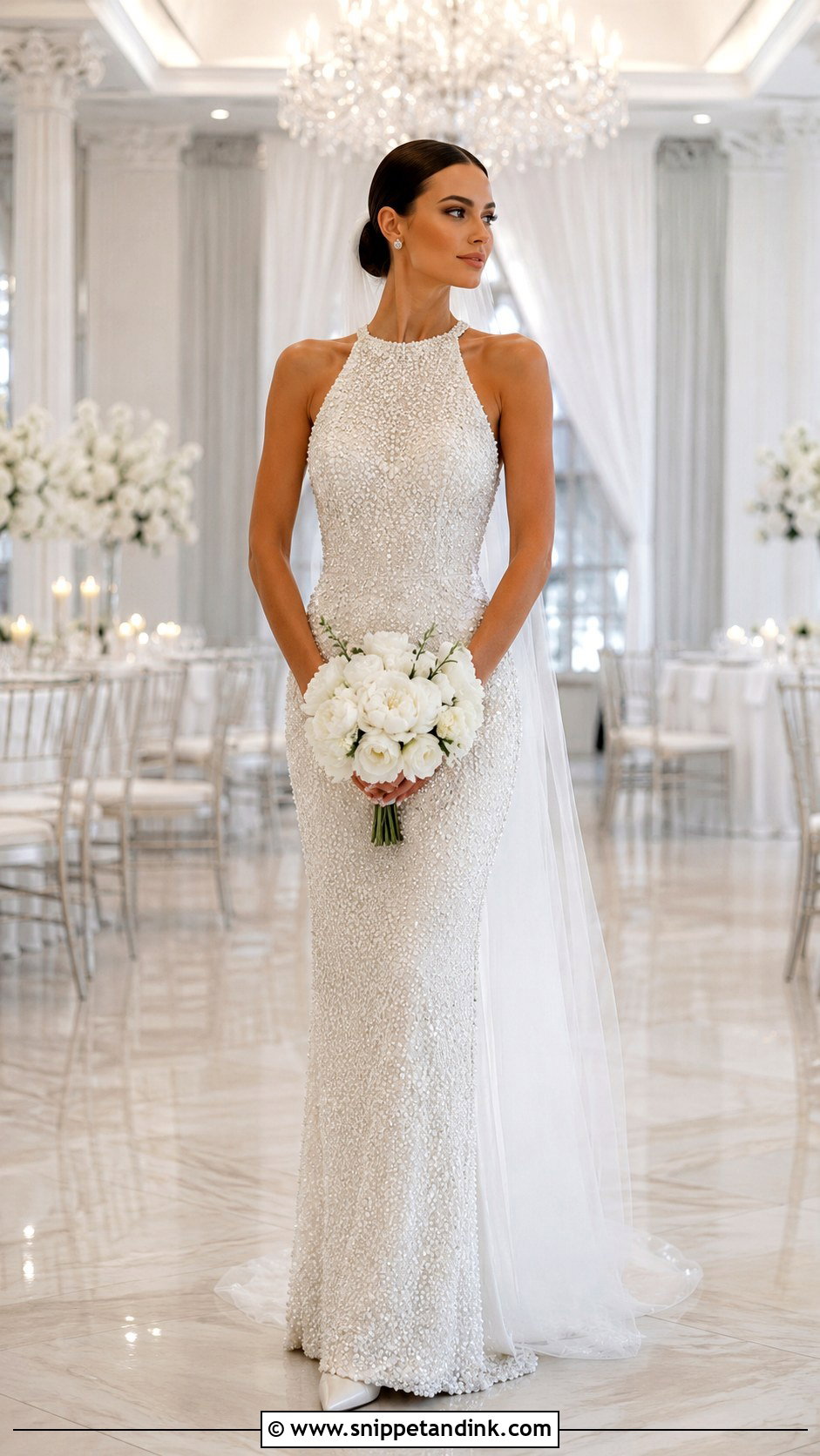 Ivory Beaded Wedding Dress - Snippet and Ink - 20 Ivory Wedding Dresses