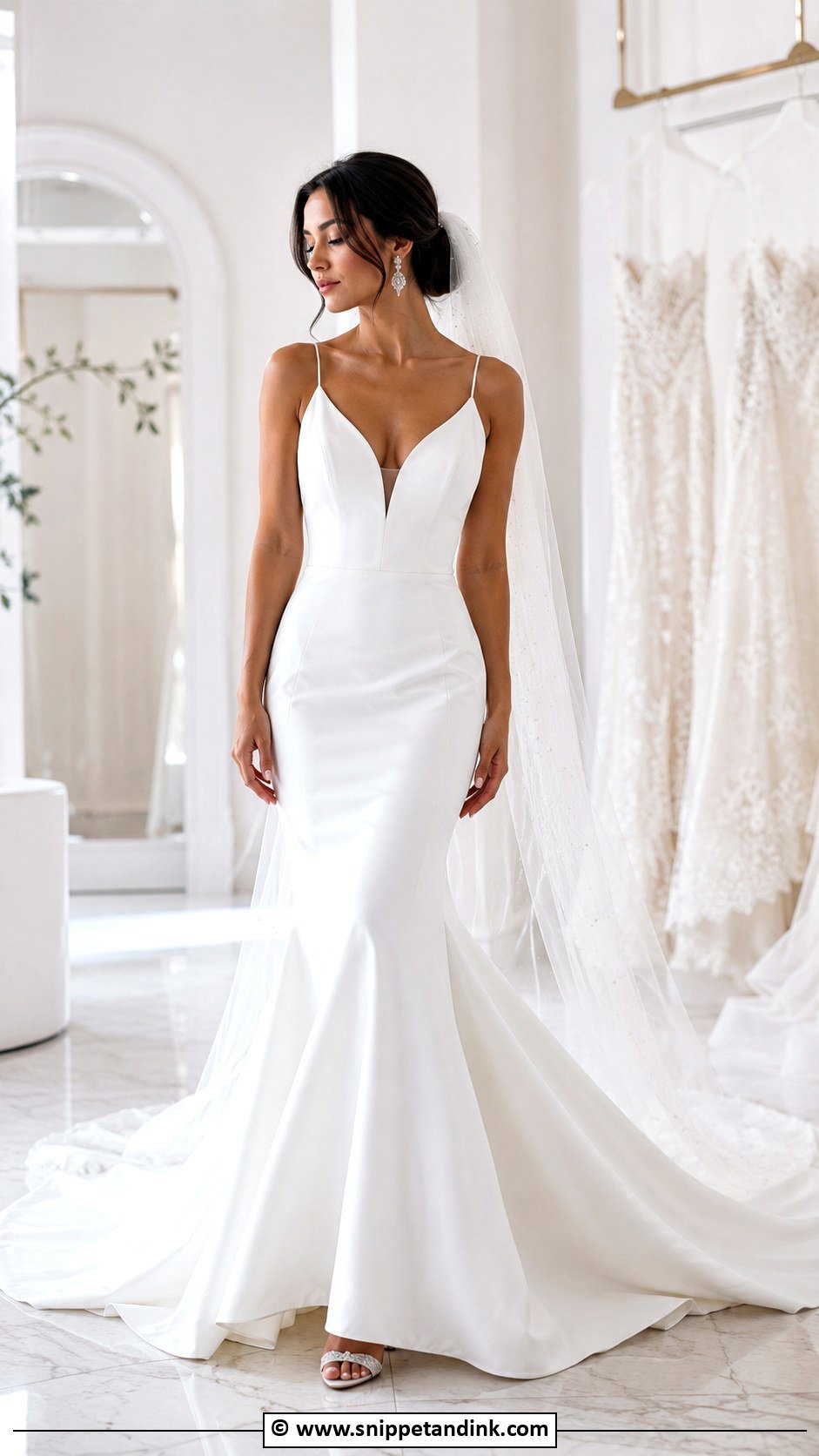 Ivory Bridal Mermaid Gown - Snippet and Ink - 30 Mermaid Gown Ideas