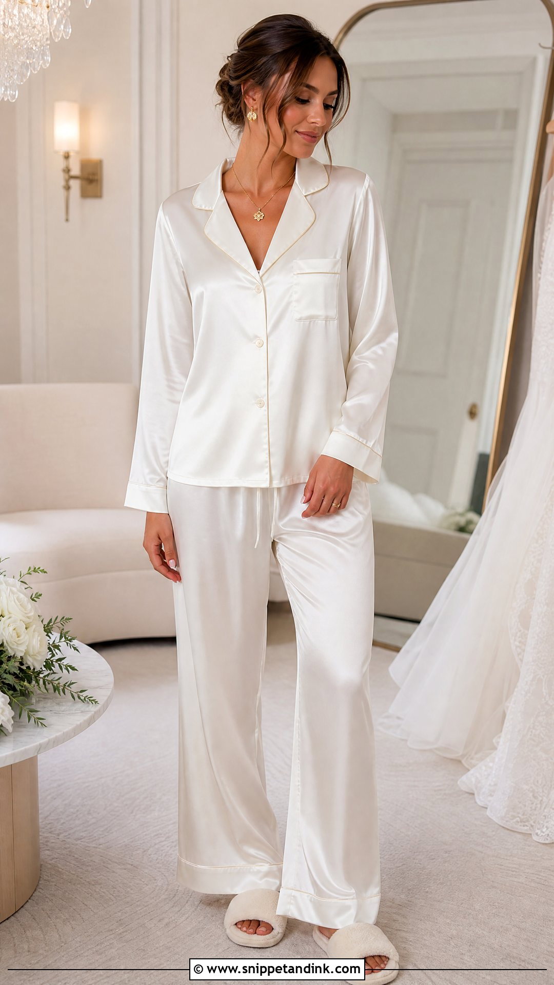 Ivory Bridal Pjs - Snippet and Ink - 25 Bridal Pjs Ideas