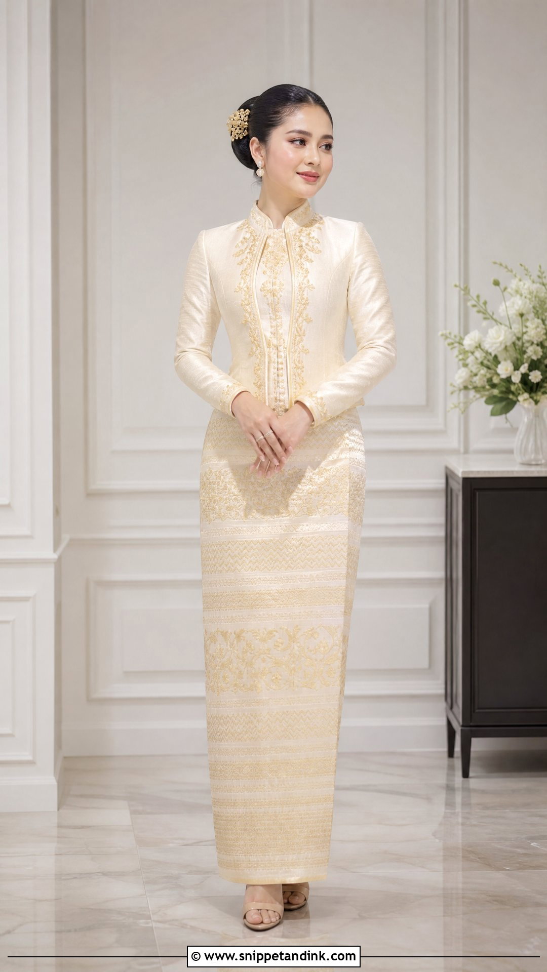 Ivory Burmese Wedding Dress - Snippet and Ink - 25 Burmese Wedding Dress Ideas