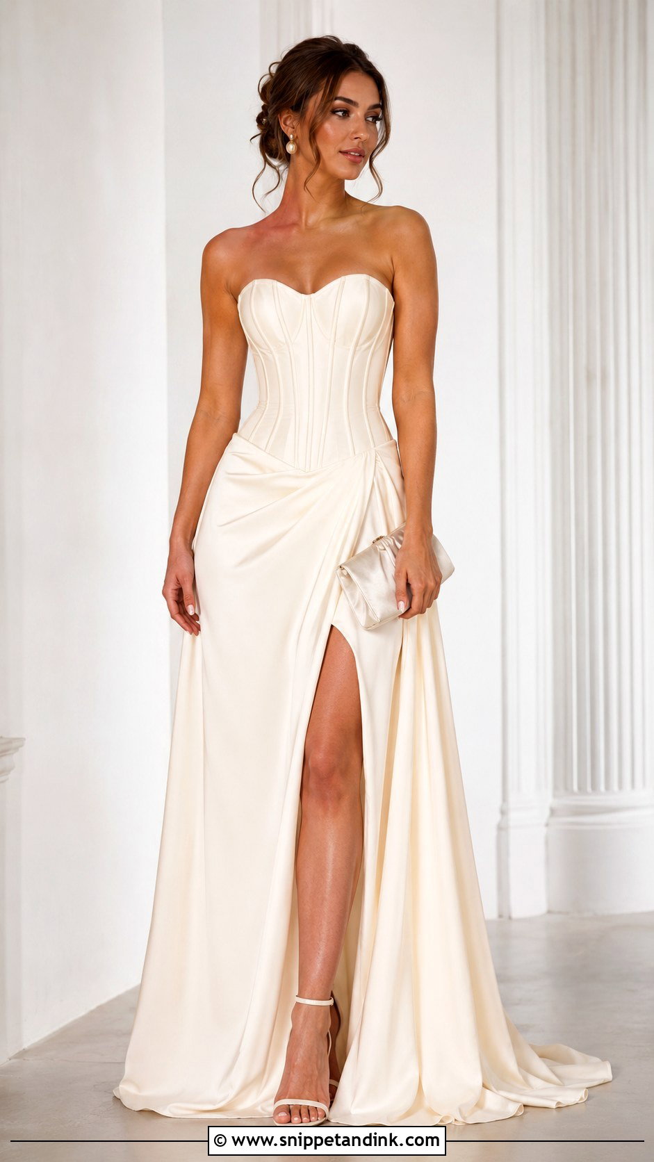 Ivory Corset Gown - Snippet and Ink - 25 Ivory Gown Ideas