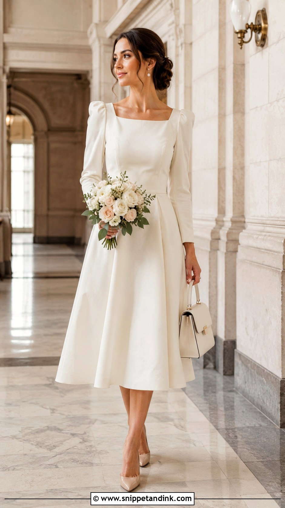 Ivory Courthouse Wedding Dress - Snippet and Ink - 30 Simple Courthouse Wedding Dress Ideas