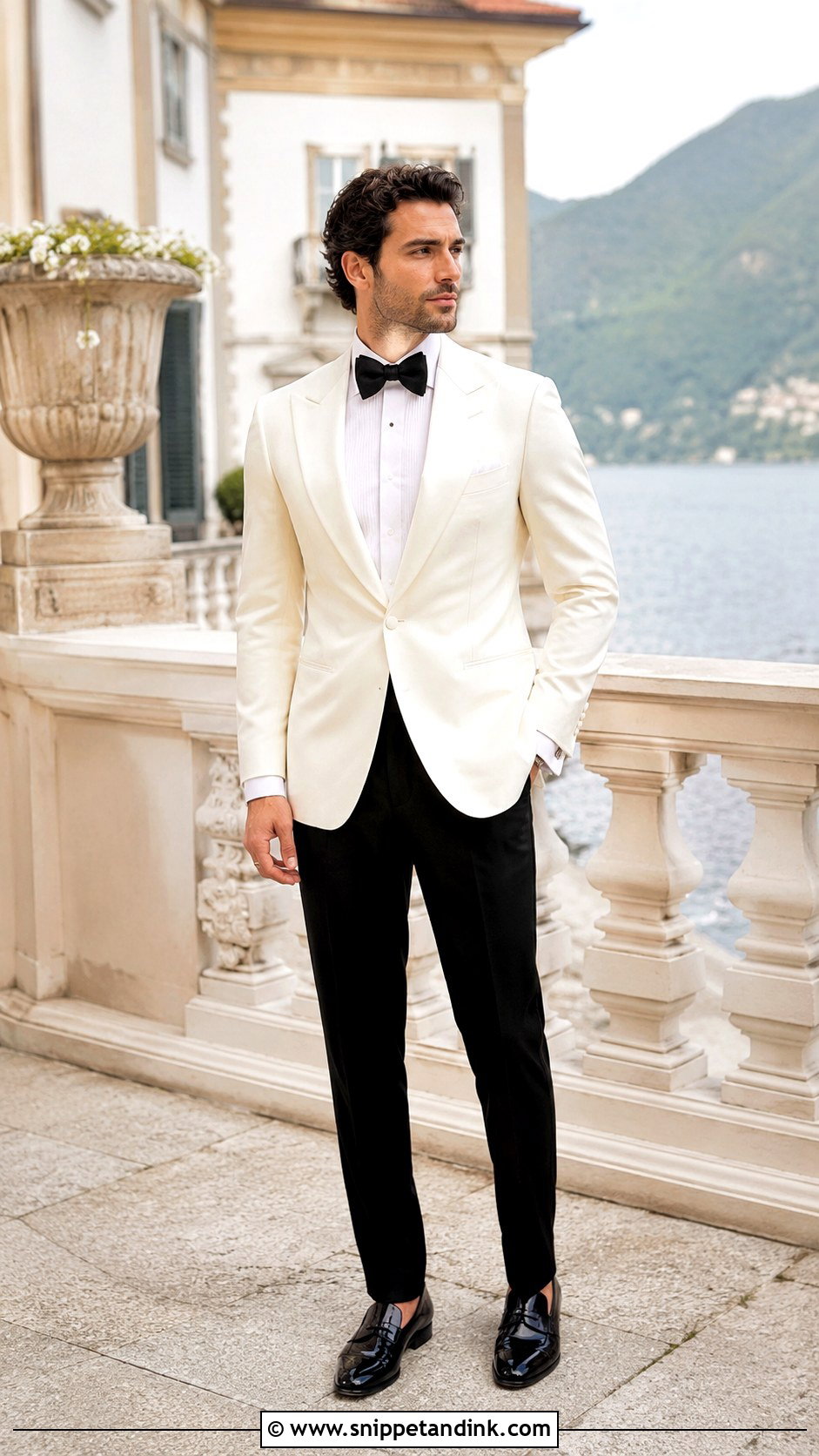 Ivory Dinner Jacket Italian Wedding Suit - Snippet and Ink - 20 Italian Wedding Suit Ideas