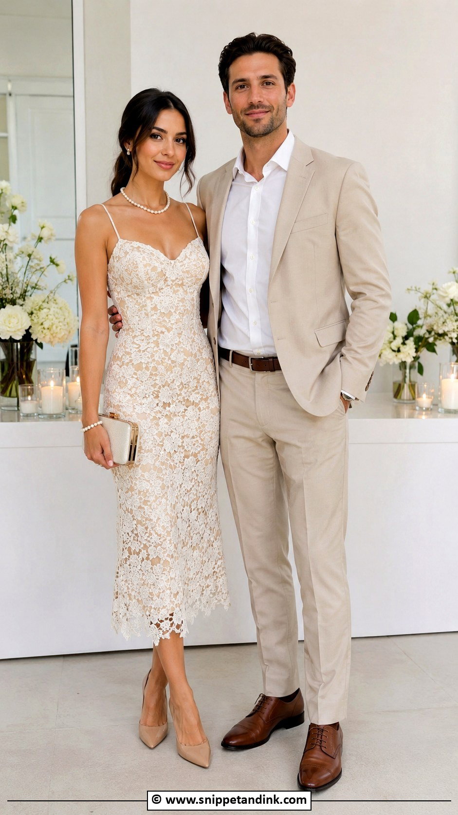 Ivory Engagement Dress Couple - Snippet and Ink - 30 Engegment Dresses Couple
