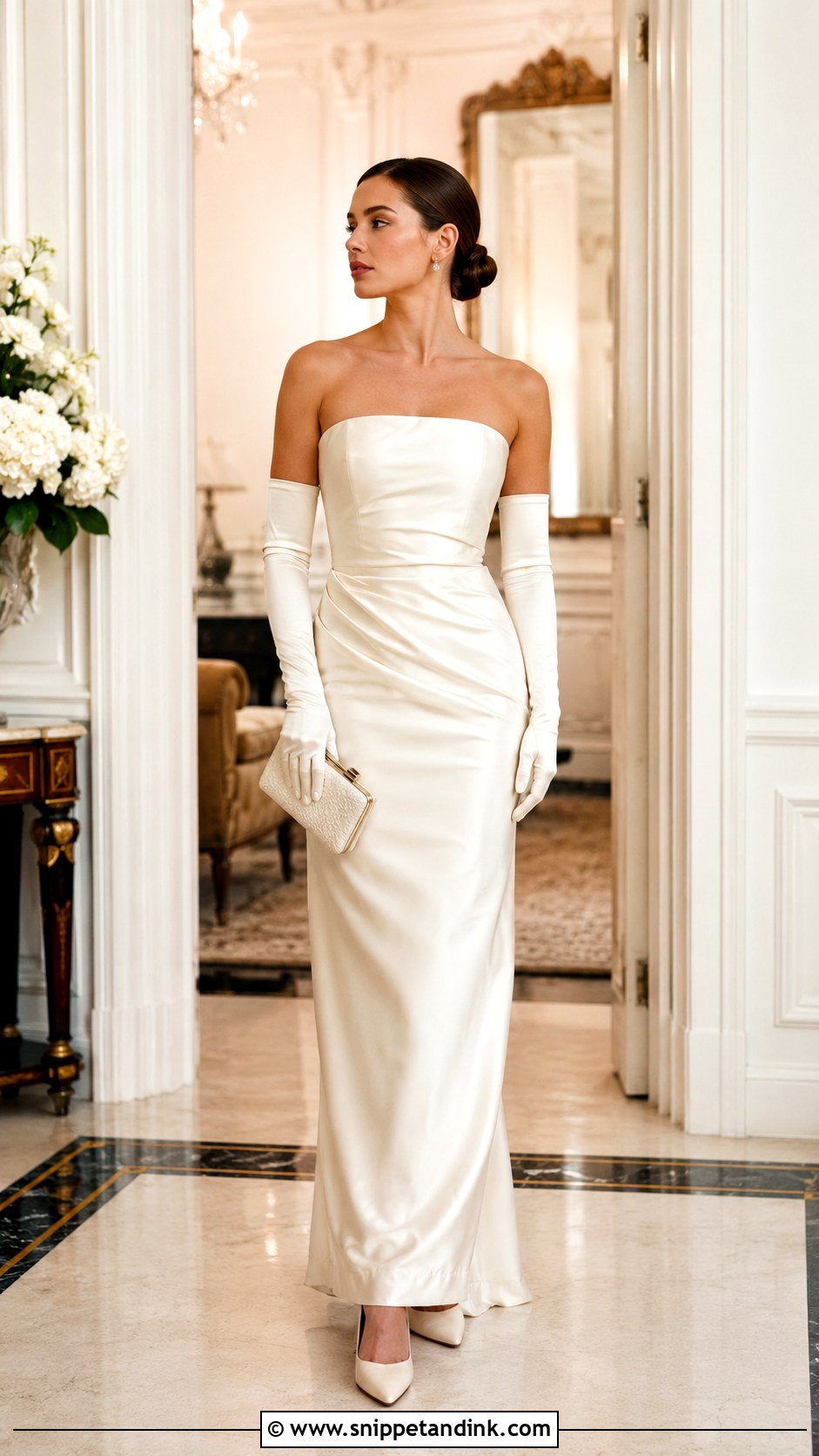 Ivory Gown With Gloves - Snippet and Ink - 25 Ivory Gown Ideas
