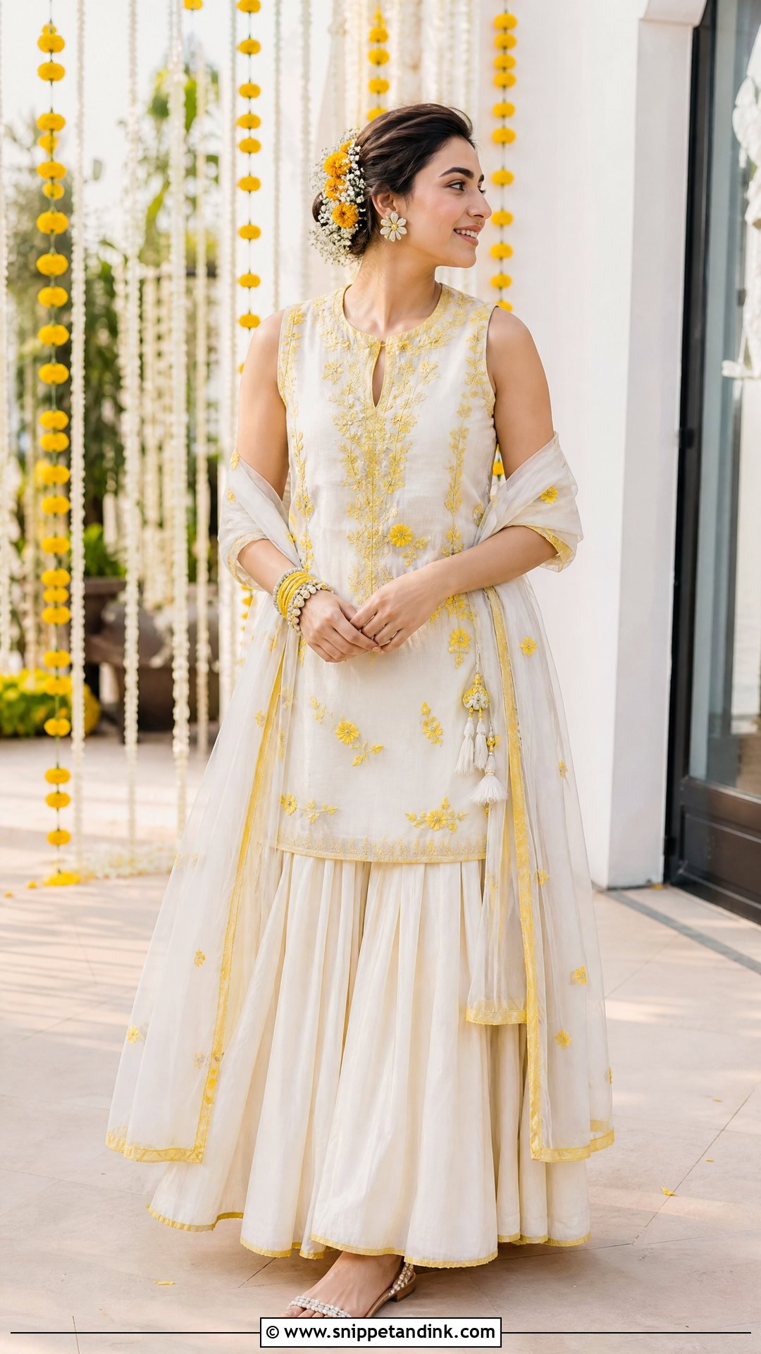 Ivory Haldi Tunic With Skirt - Snippet and Ink - 20 Ivory Haldi Outfit Ideas