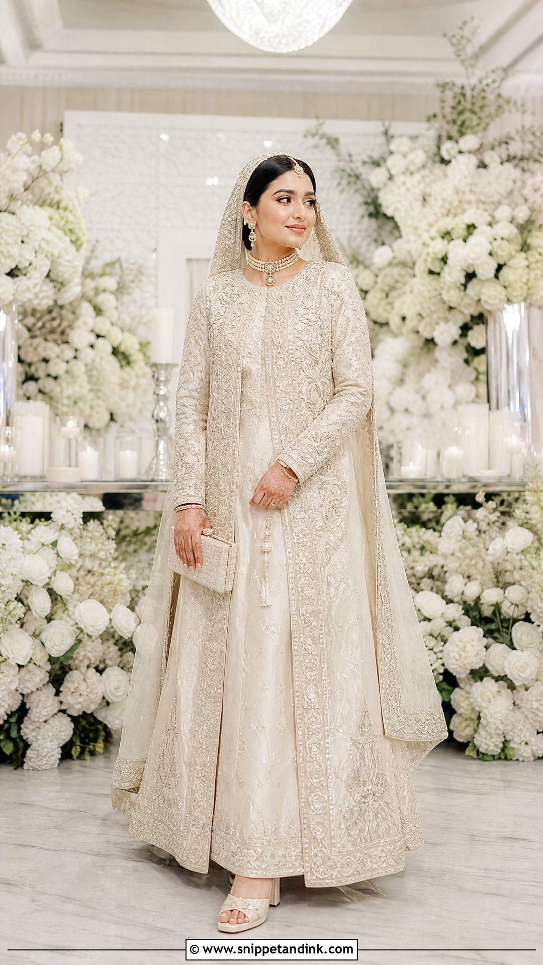 Ivory Jacket Lehenga Nikkah Dress - Snippet and Ink - 20 Nikkah Wedding Dress Ideas