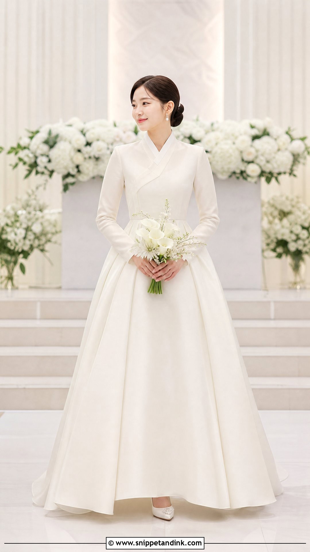 Ivory Korean Bridal Gown - Snippet and Ink - 25 Korean Bride Dress Ideas