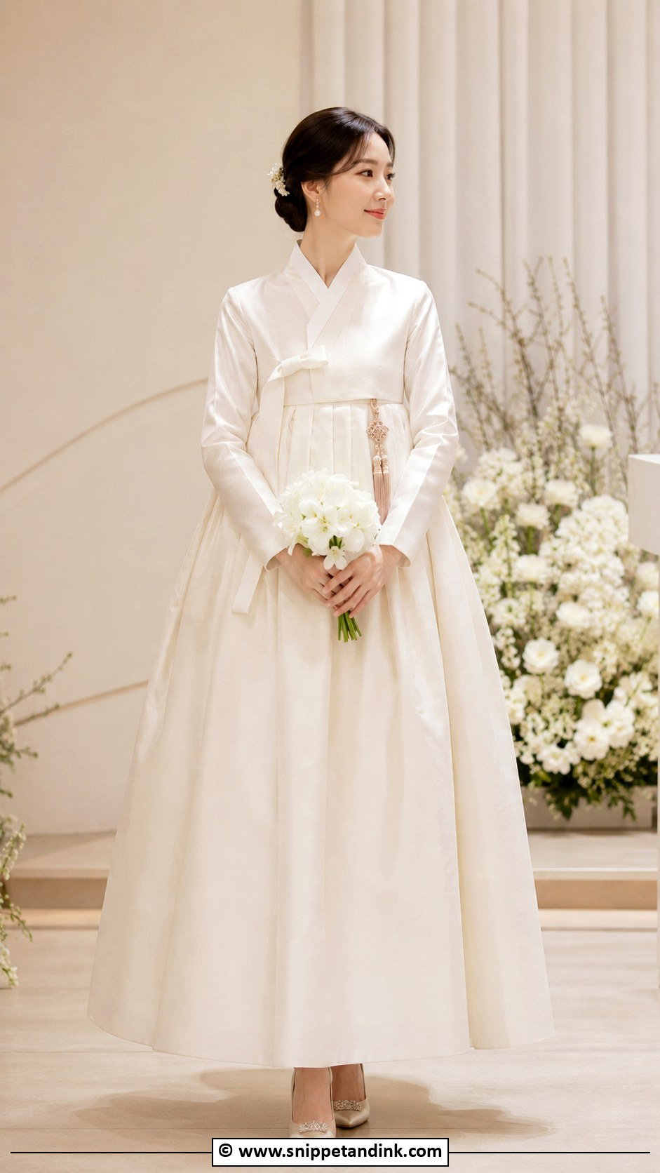 Ivory Korean Wedding Dress - Snippet and Ink - 25 Korean Wedding Dresses