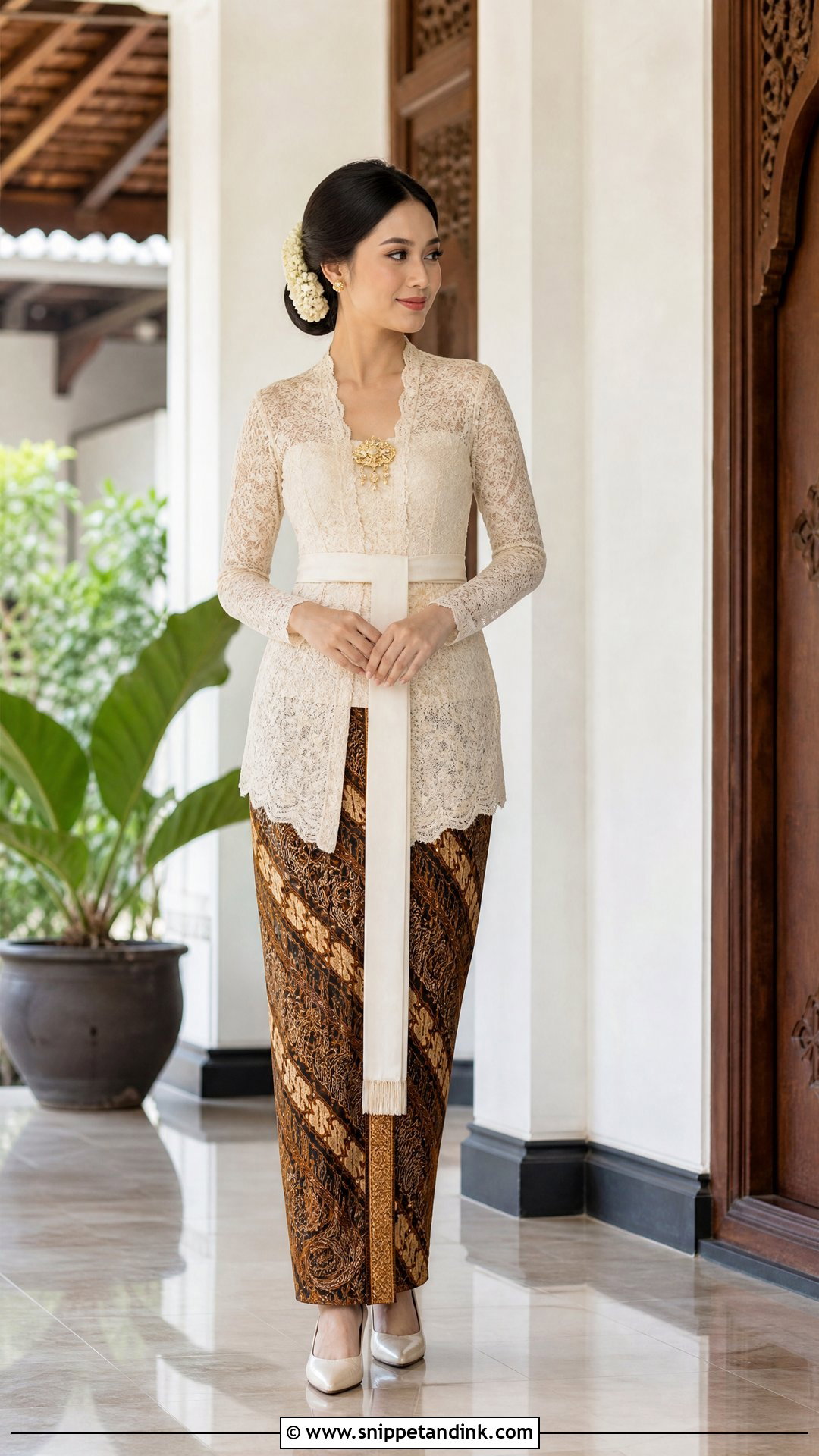 Ivory Kutubaru Indonesian Wedding Dress - Snippet and Ink - 20 Indonesian Wedding Dress Ideas