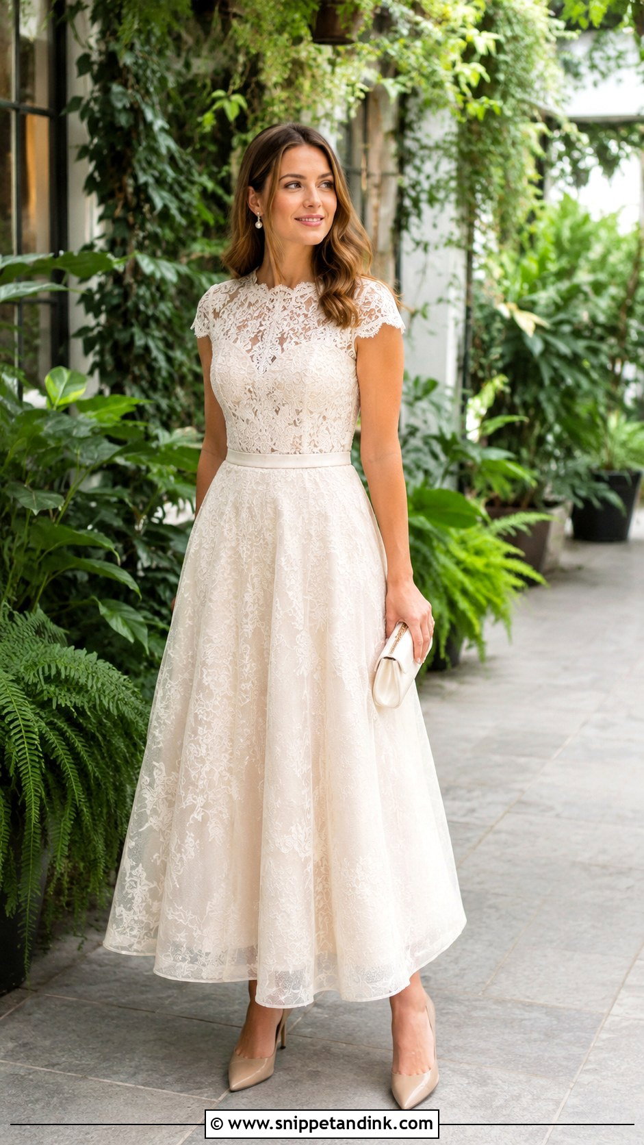 Ivory Lace Gown - Snippet and Ink - 25 Ivory Gown Ideas