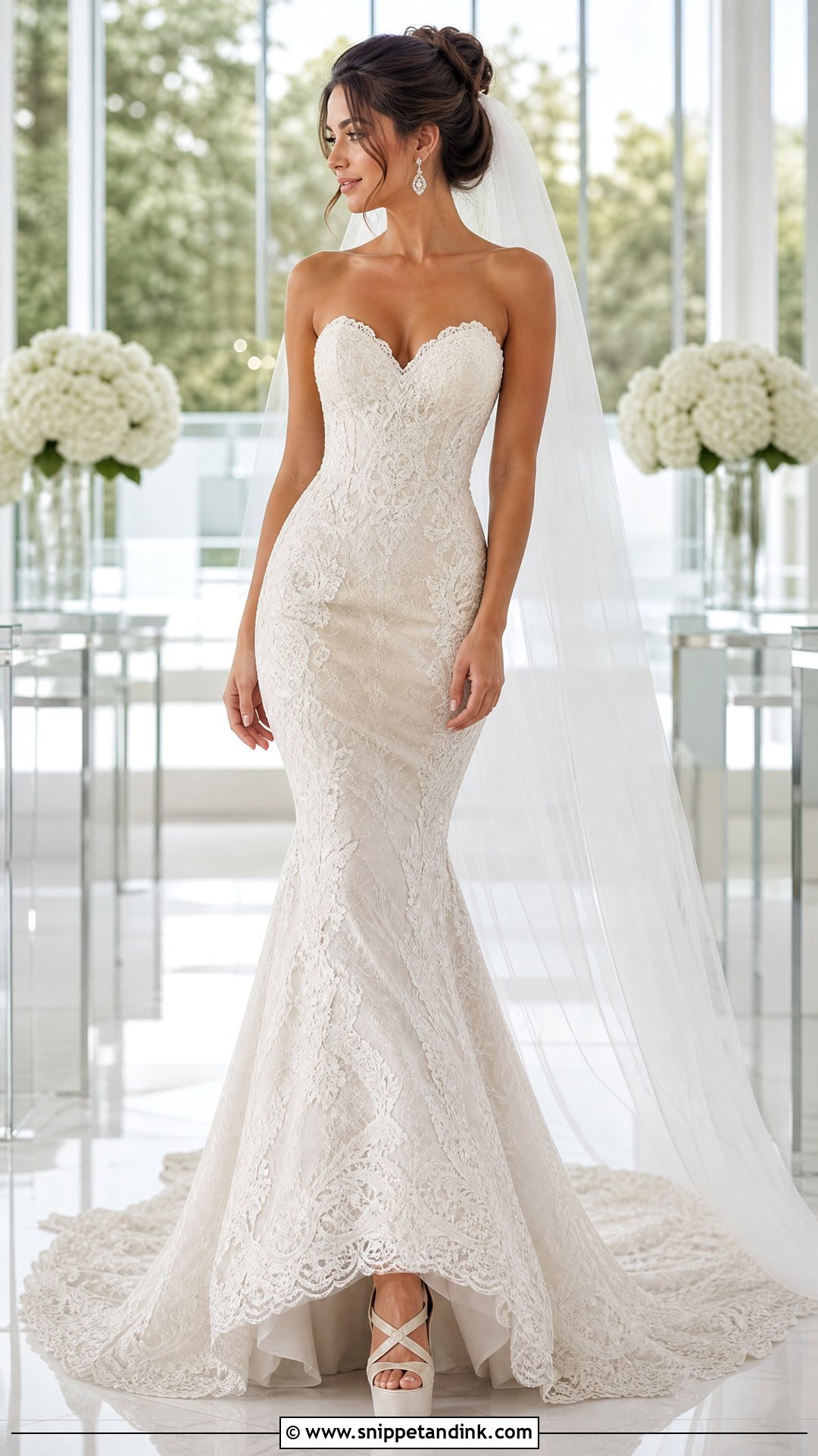 Ivory Lace Mermaid Wedding Dress - Snippet and Ink - 20 Ivory Lace Wedding Dress Ideas