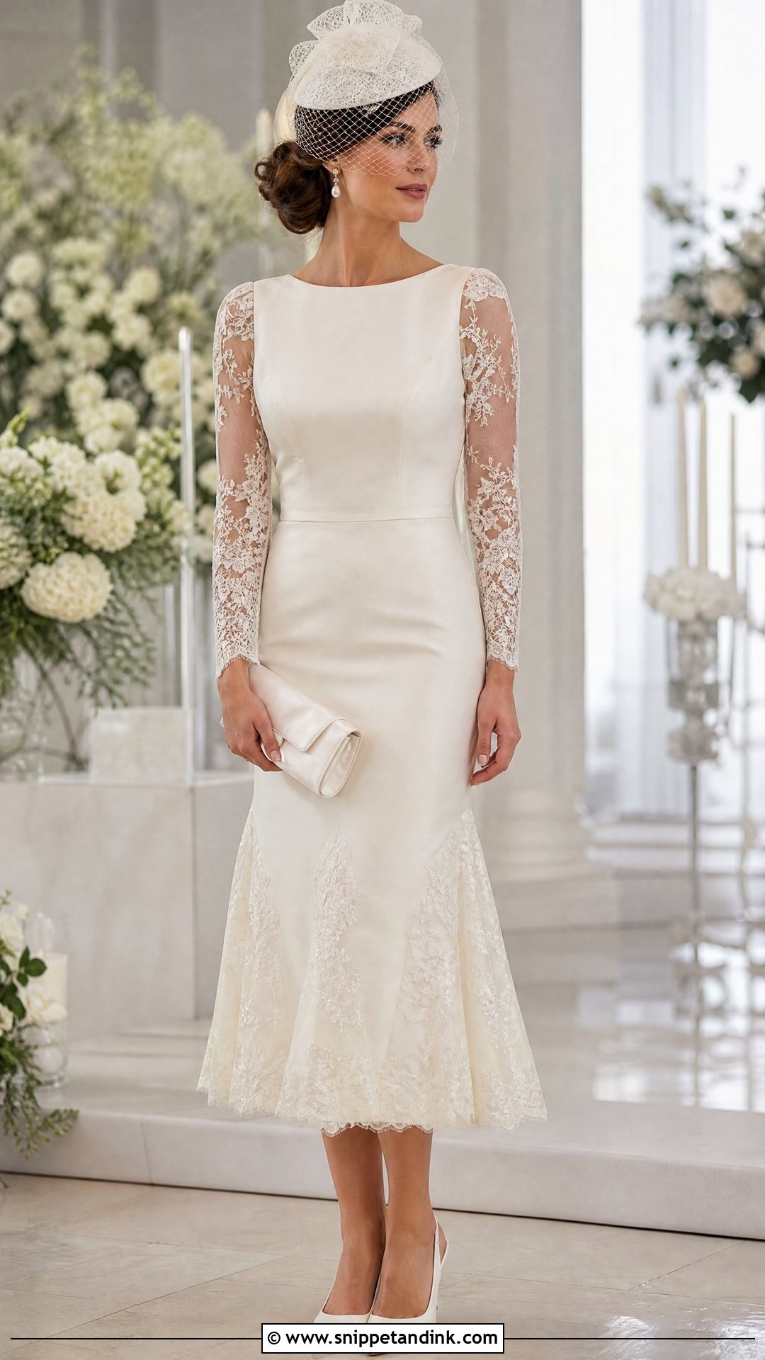Ivory Lace Vualet Wedding Hat - Snippet and Ink - 20 Vualet Wedding Hat Ideas