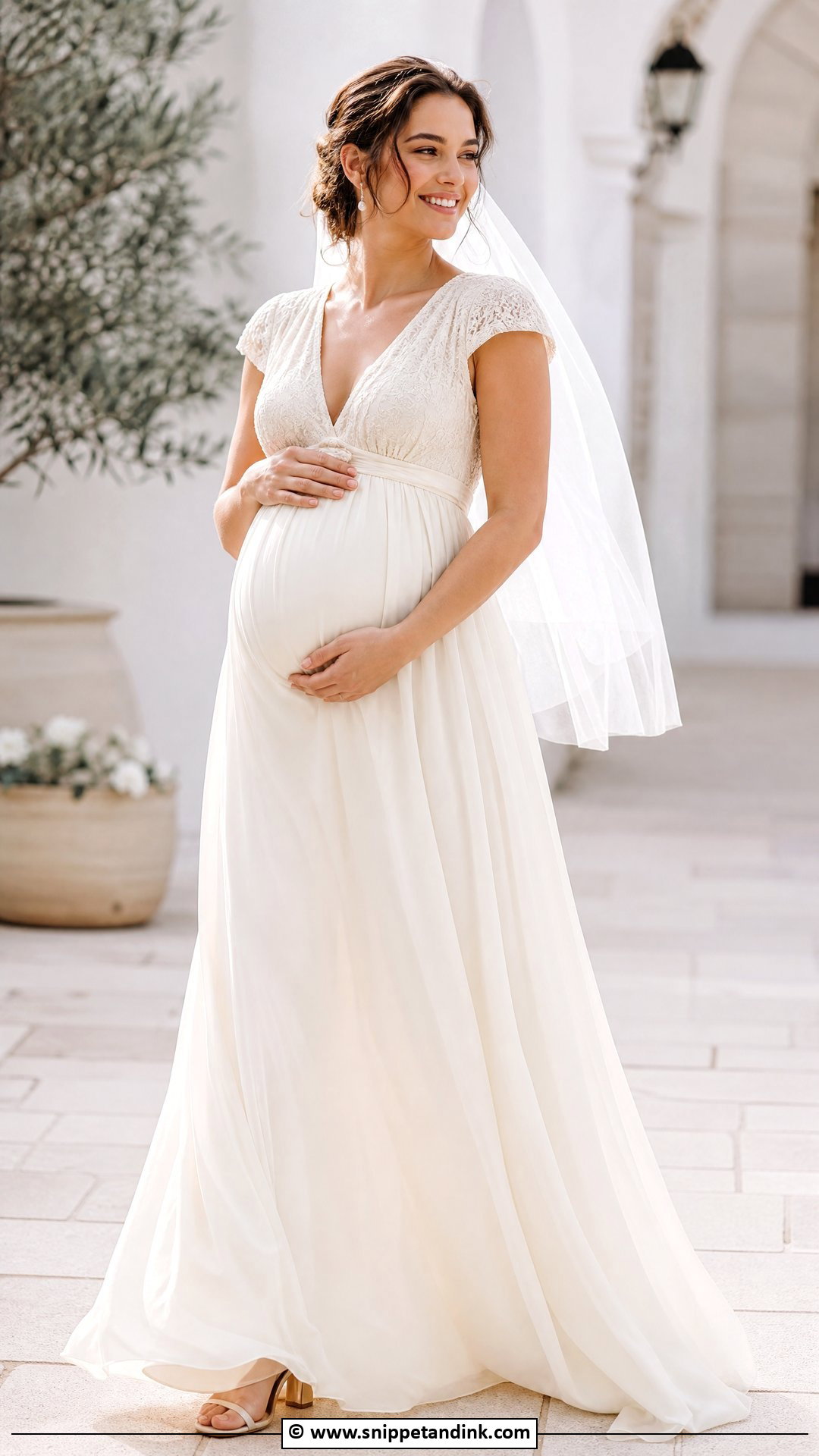 Ivory Maternity Wedding Dress - Snippet and Ink - 35 Ivory Wedding Dress Ideas