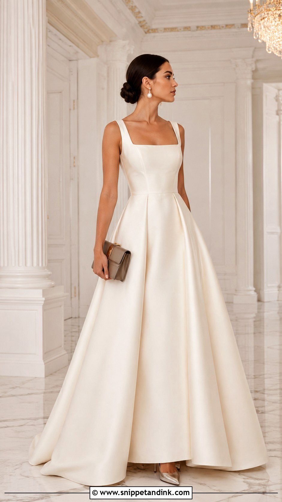 Ivory Minimalist Grand Ball Gown - Snippet and Ink - 20 Grand Ball Gown Ideas