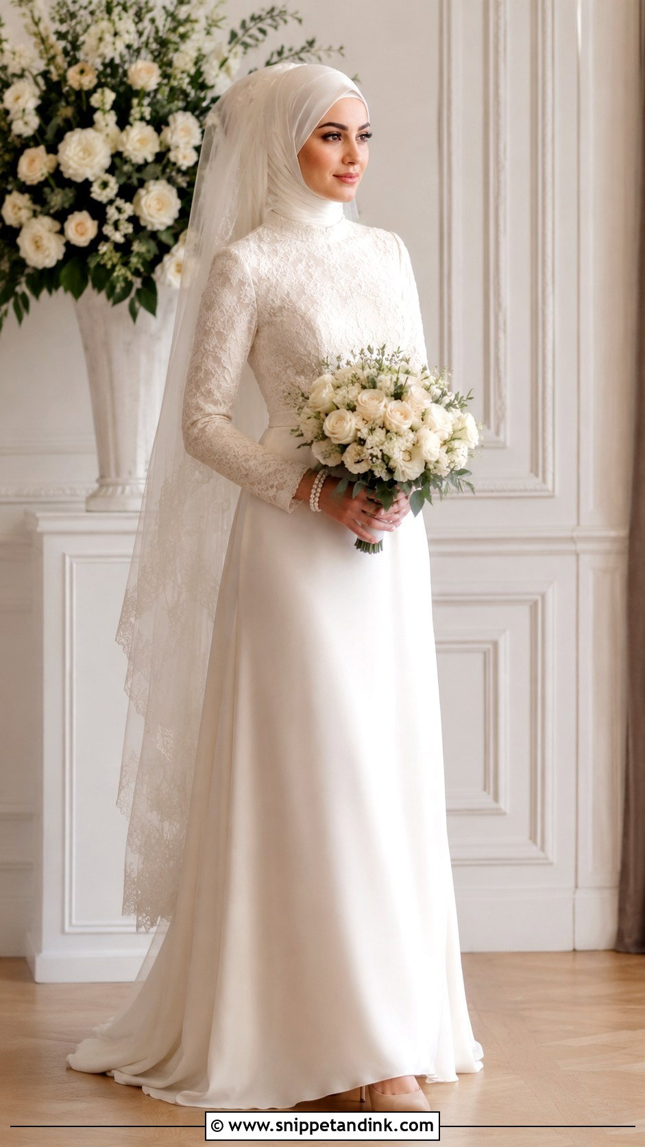 Ivory Muslim Wedding Dress - Snippet and Ink - 25 Simple Muslim Wedding Dress Ideas