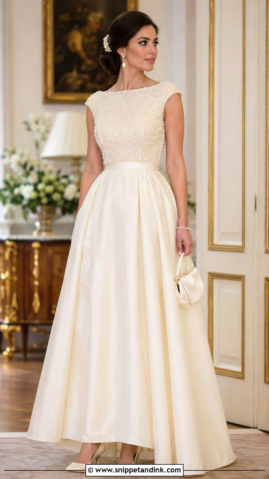 Ivory Pearl Royal Ball Gown - Snippet and Ink - 20 Royal Ball Gown Ideas