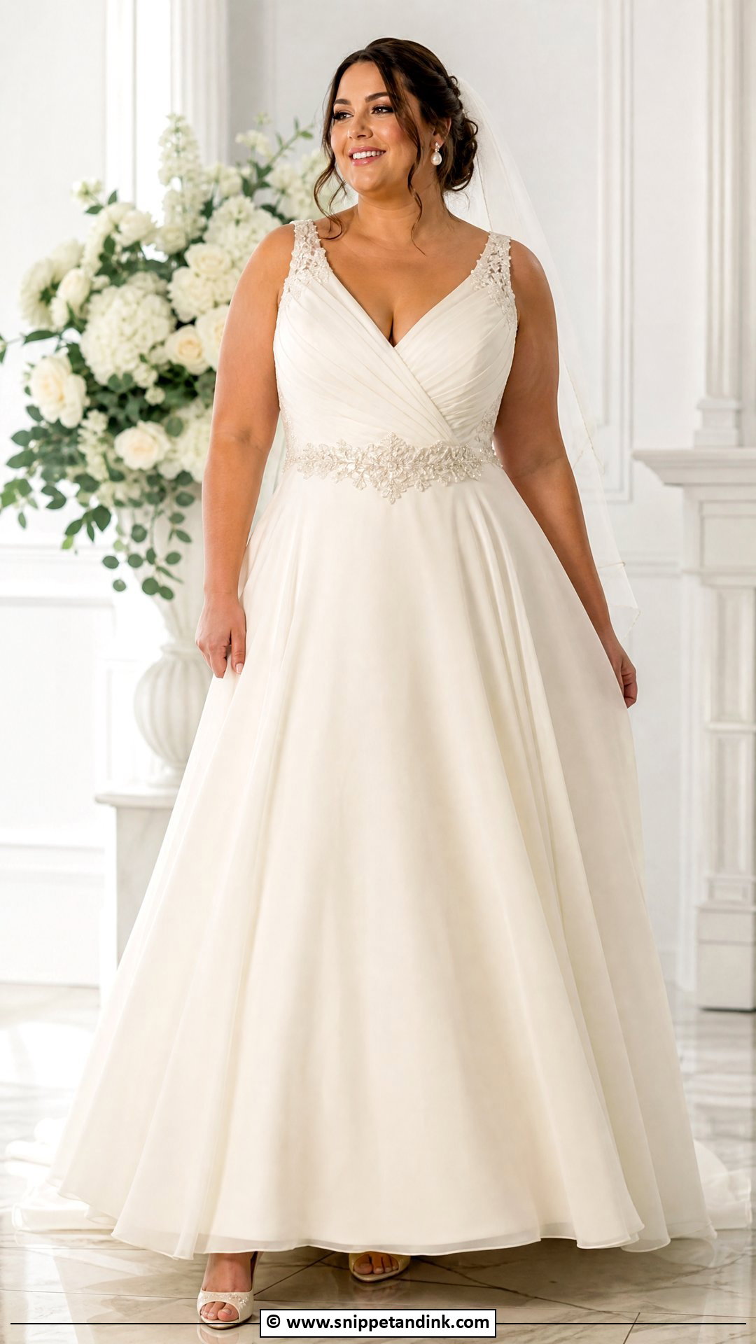 Ivory Plus Size Wedding Dress - Snippet and Ink - 35 Ivory Wedding Dress Ideas
