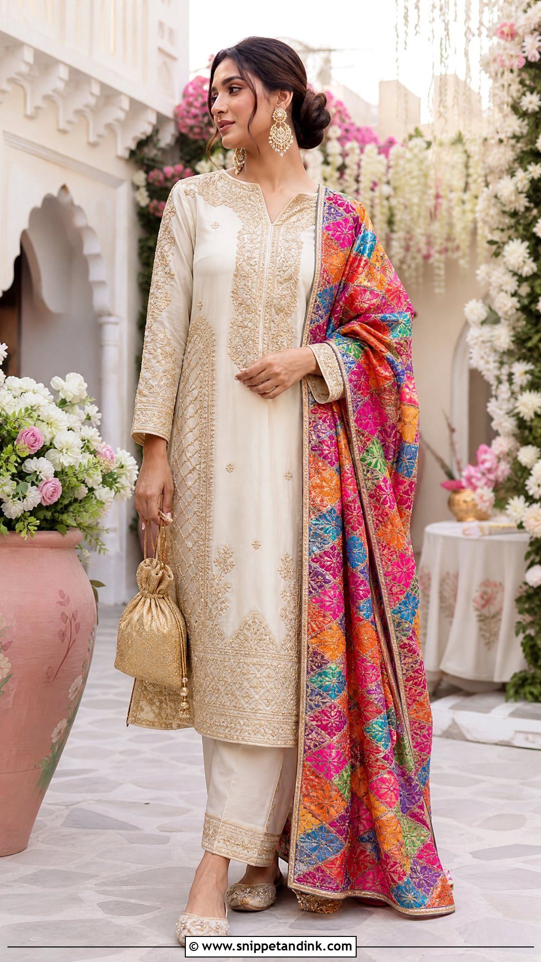 Ivory Punjabi Wedding Suit - Snippet and Ink - 20 Punjabi Wedding Suit Women Ideas