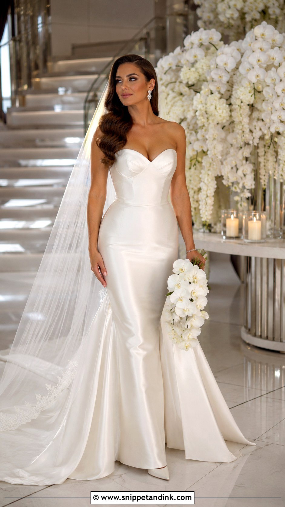 Ivory Satin Mermaid Wedding Dress - Snippet and Ink - 20 Ivory Satin Wedding Dress Ideas