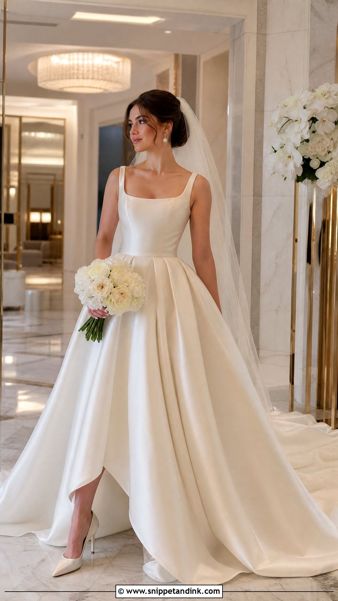 Ivory Satin Wedding High Heels - Snippet and Ink - 25 Wedding High Heels Ideas