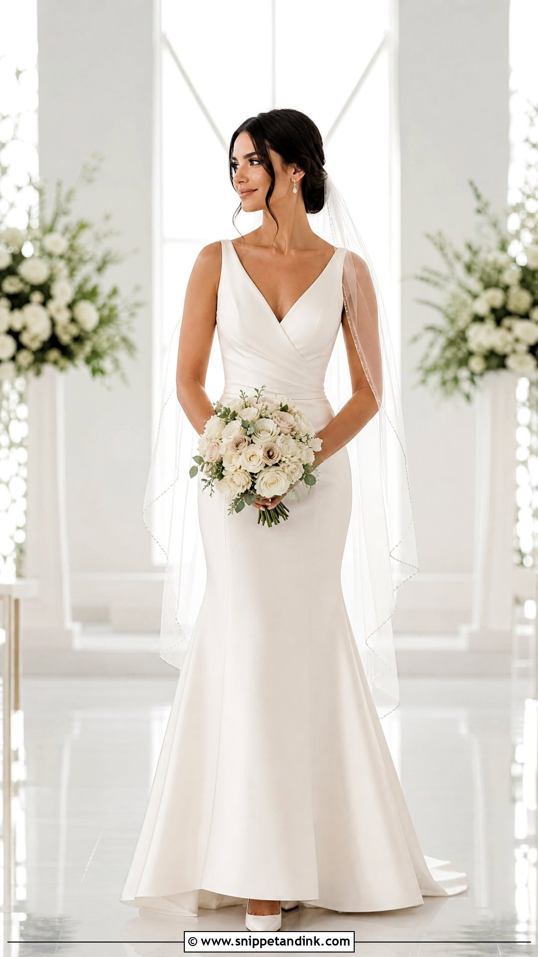 Ivory Silk Fit And Flare Wedding Dress - Snippet and Ink - 20 Ivory Silk Wedding Dress Ideas