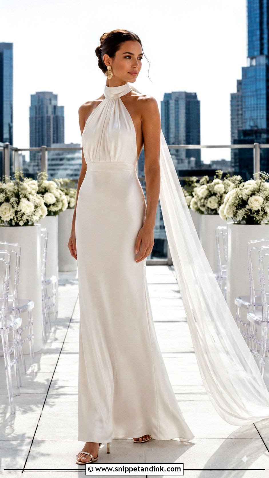 Ivory Silk Halter Wedding Dress - Snippet and Ink - 20 Ivory Silk Wedding Dress Ideas