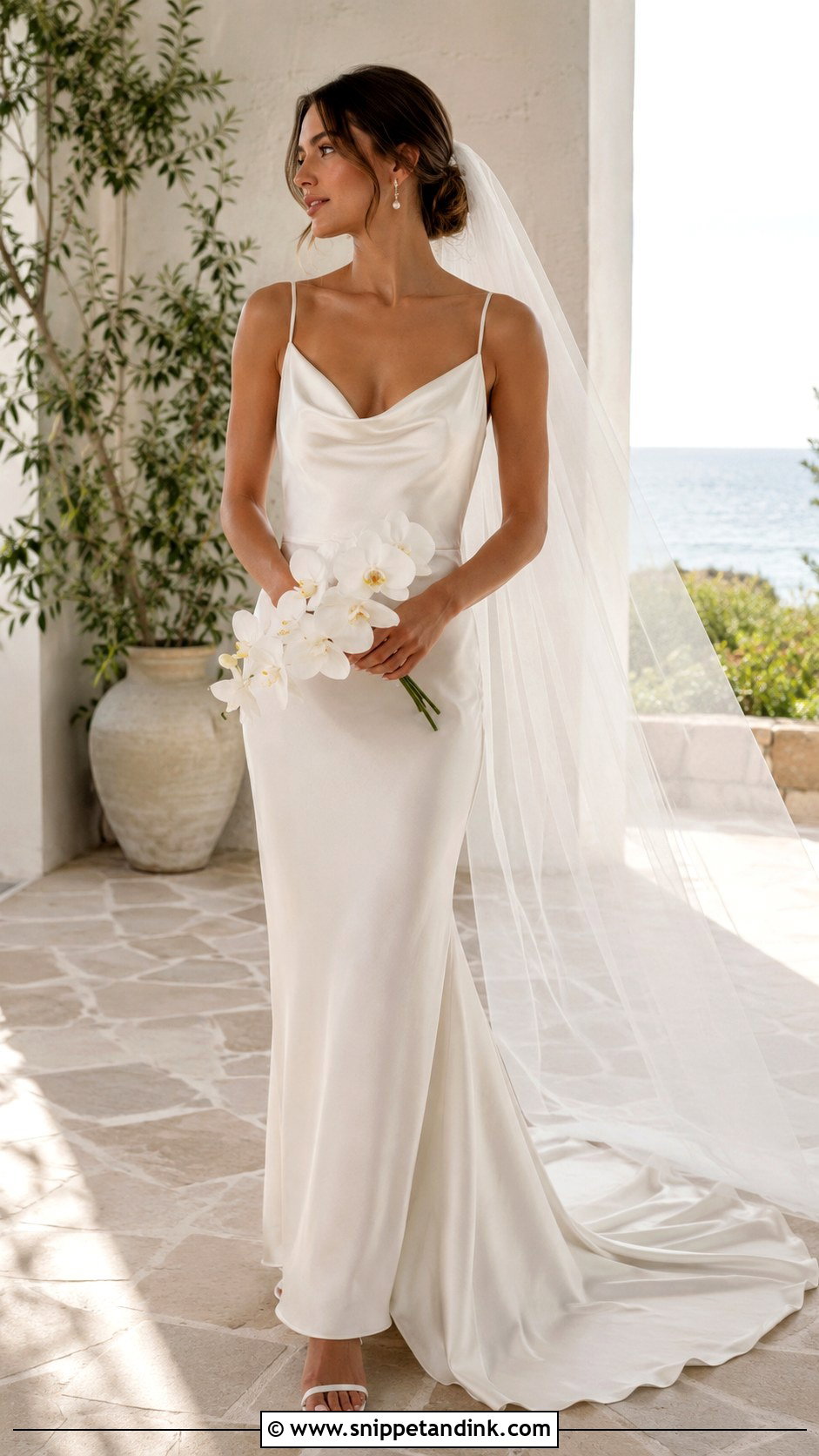 Ivory Silk Slip Wedding Dress - Snippet and Ink - 20 Ivory Wedding Dresses
