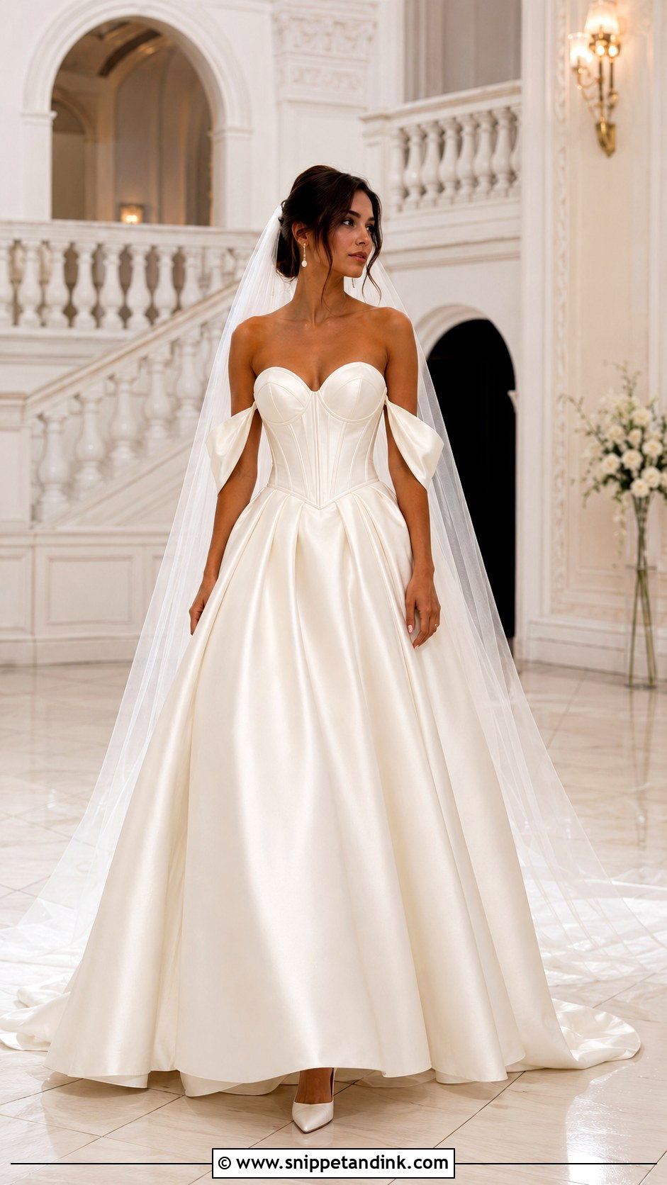 Ivory Silk Sweetheart Corset Wedding Dress - Snippet and Ink - 20 Ivory Silk Wedding Dress Ideas
