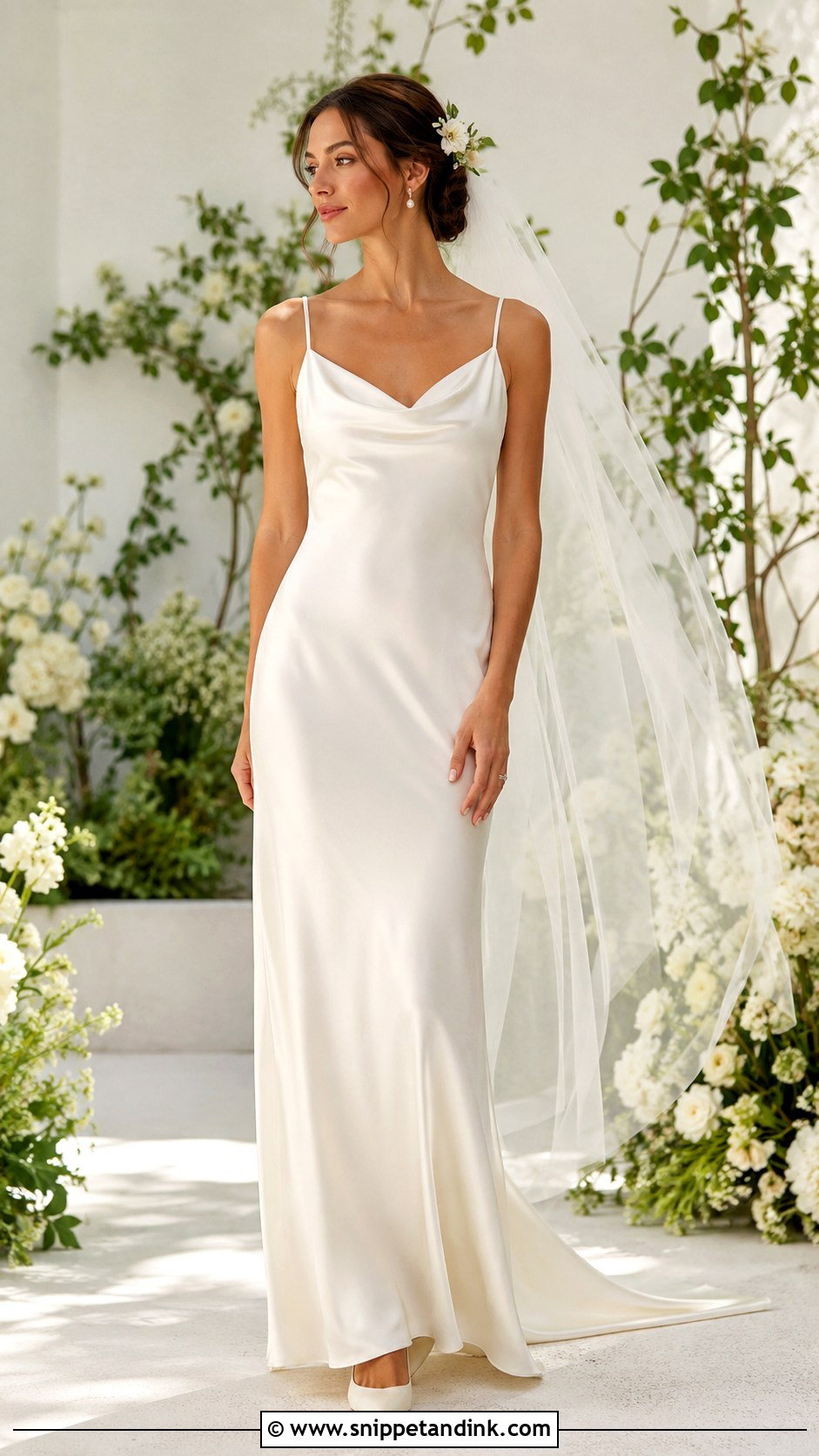 Ivory Slip Wedding Dress - Snippet and Ink - 25 Slip Wedding Dress Ideas