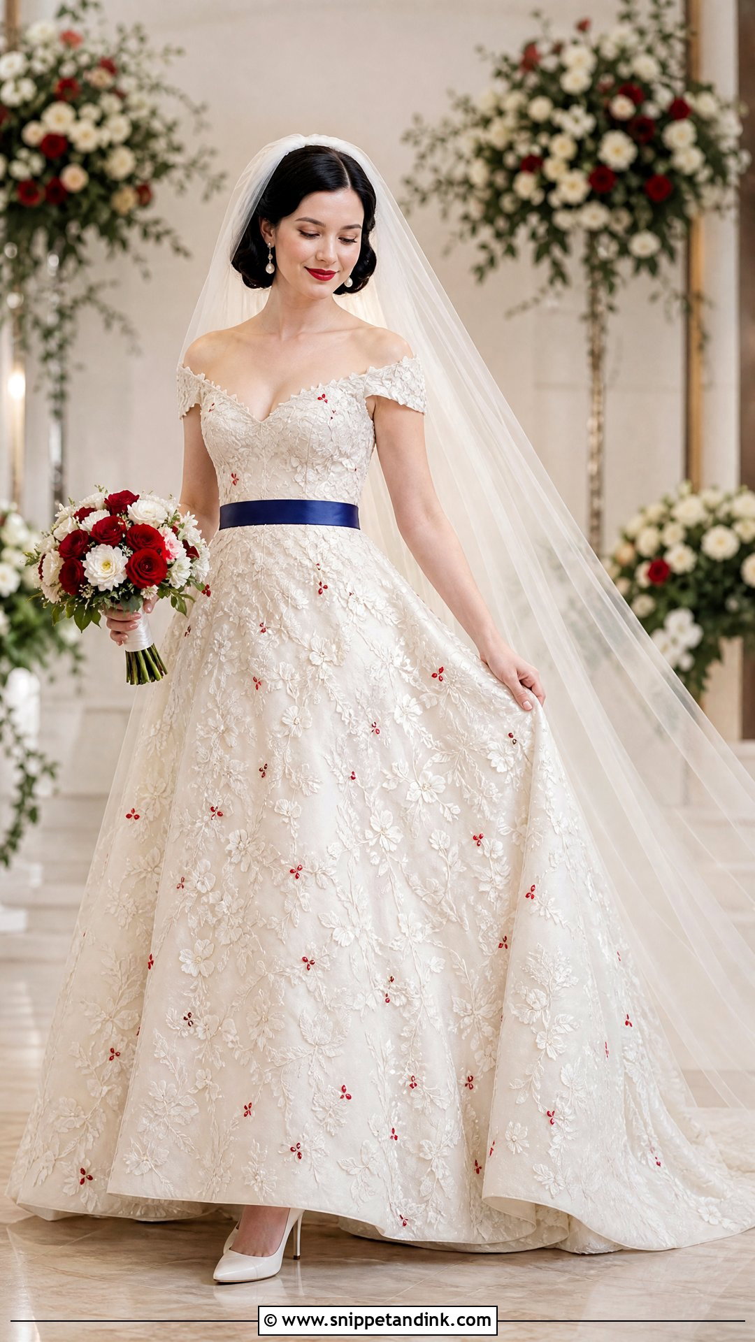 Ivory Snow White Bridal Gown - Snippet and Ink - 20 Snow White Gown Ideas