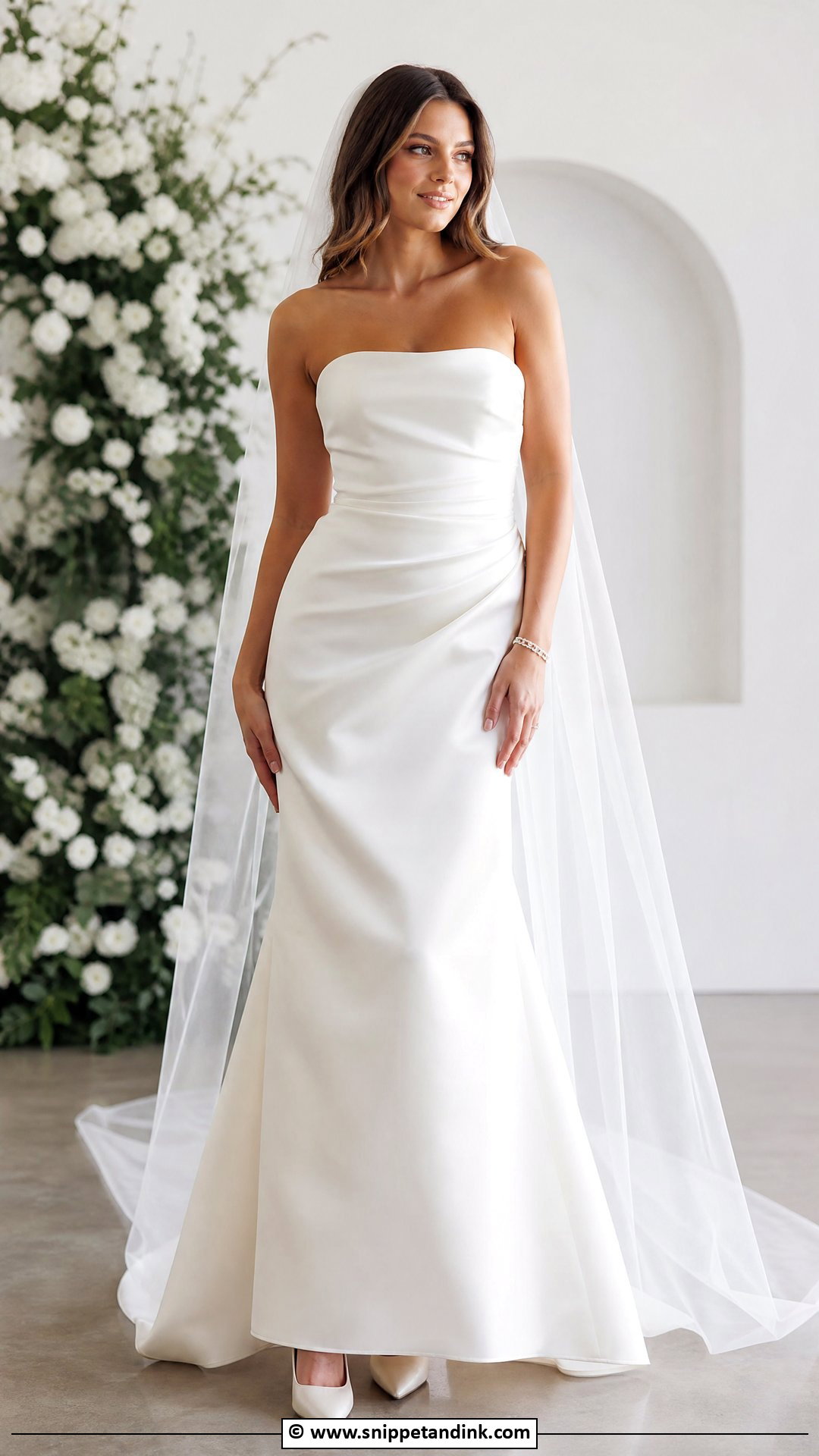 Ivory Strapless Wedding Dress - Snippet and Ink - 35 Ivory Wedding Dress Ideas