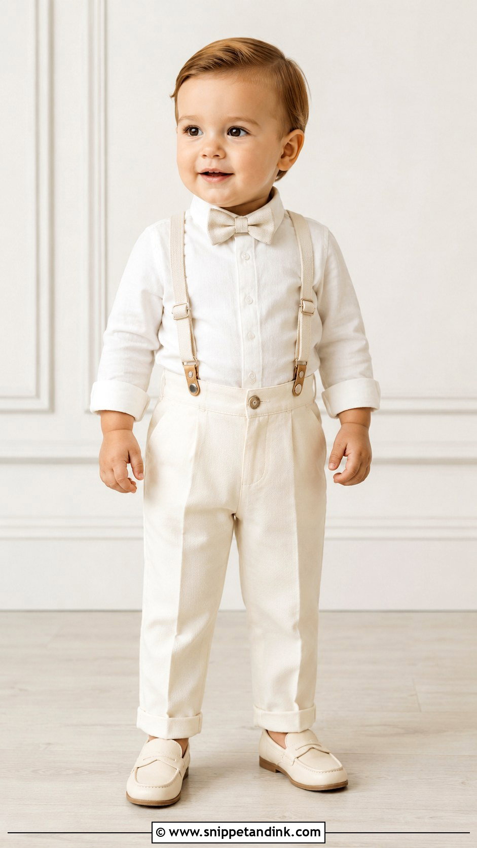 Ivory Suspender Baptism Outfit - Snippet and Ink - 25 Boy Baptism Outfit Ideas