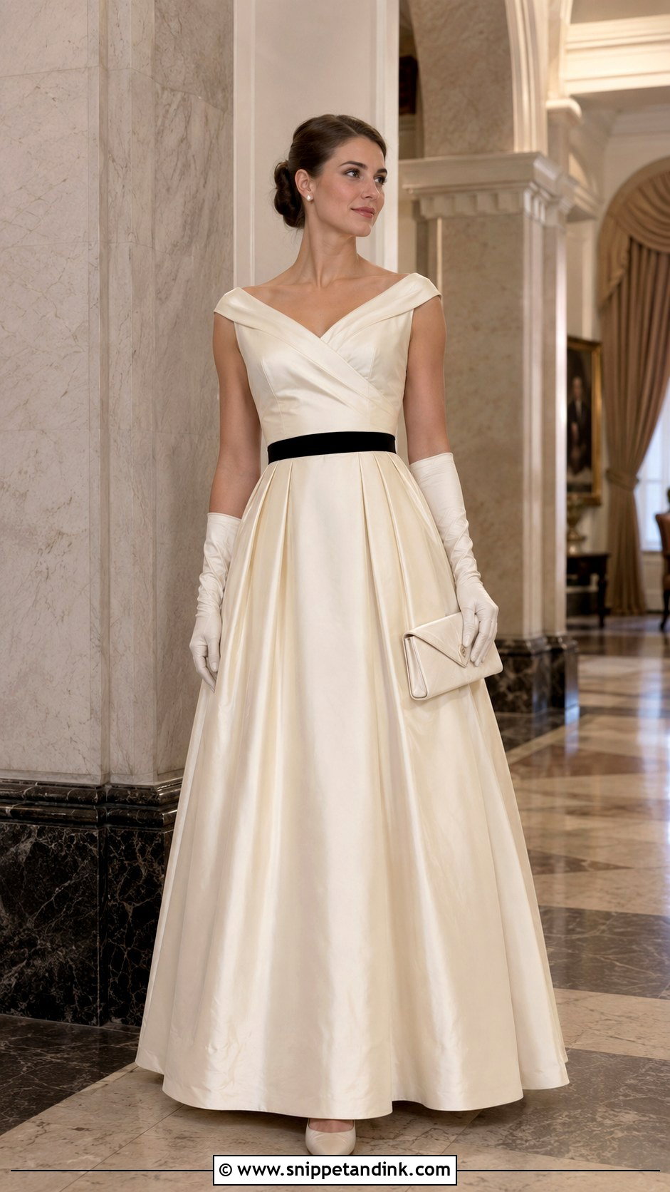 Ivory Taffeta 1940s Ball Gown - Snippet and Ink - 20 1940S Ball Gown Ideas