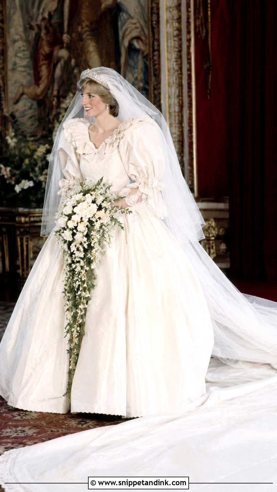Ivory Taffeta Lady Diana Wedding Dress - Snippet and Ink - 20 Lady Diana Wedding Dress Ideas