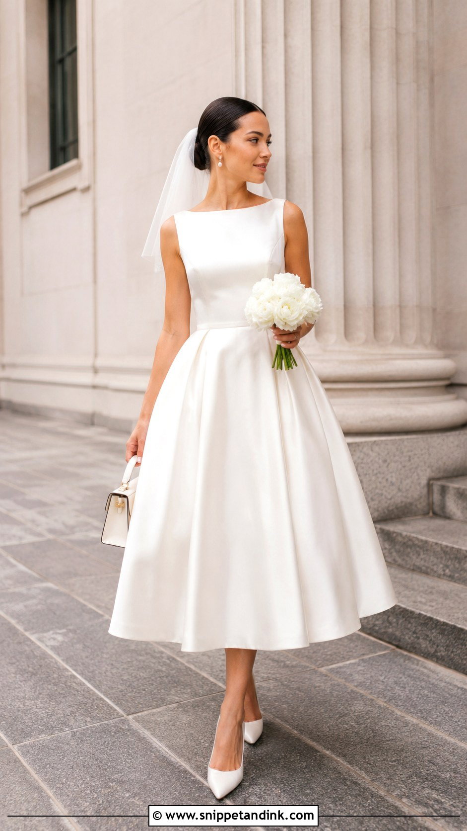 Ivory Tea Length Wedding Dress - Snippet and Ink - 20 Ivory Wedding Dresses