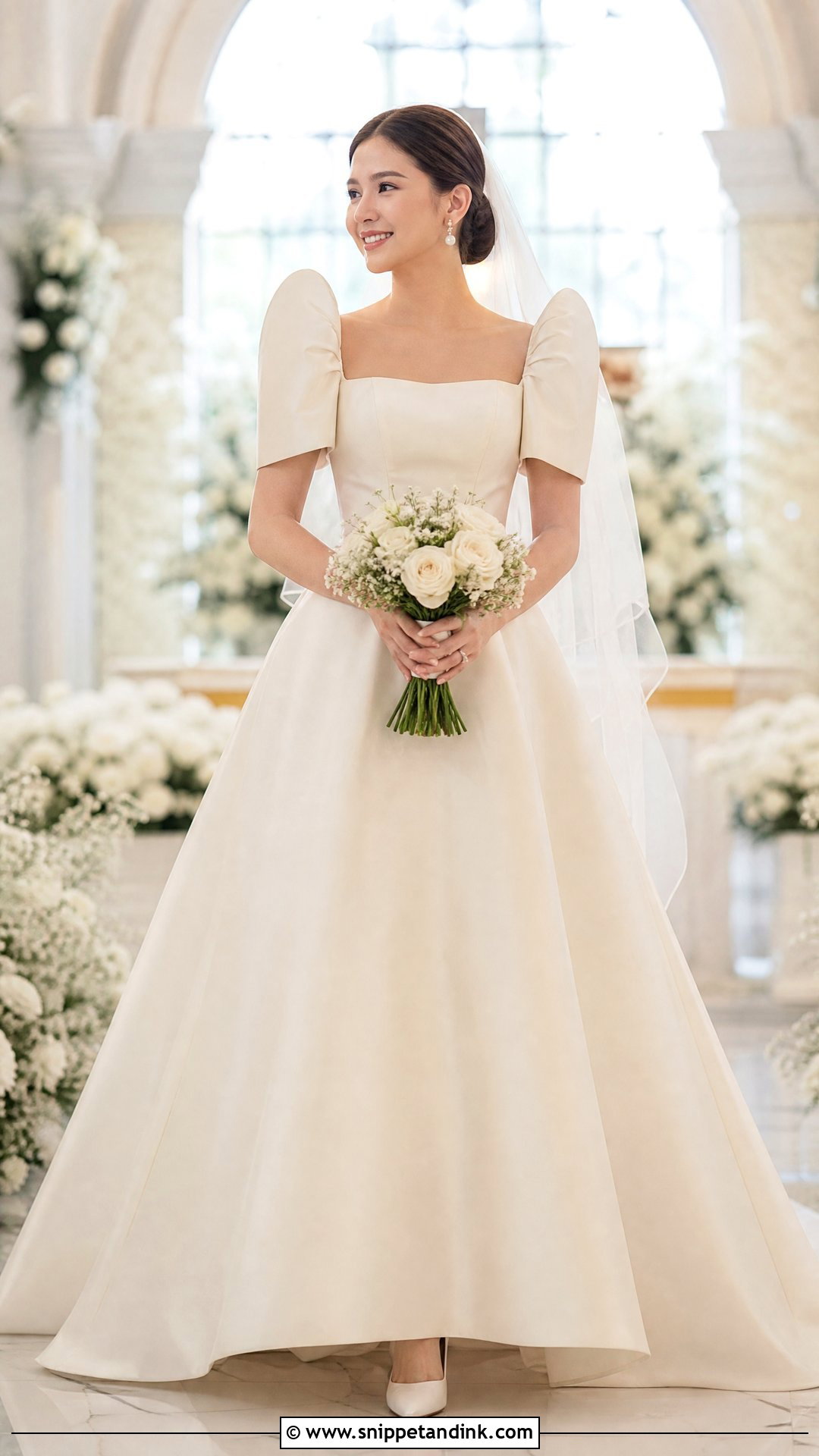 Ivory Terno Wedding Dress - Snippet and Ink - 25 Filipino Wedding Dress Ideas