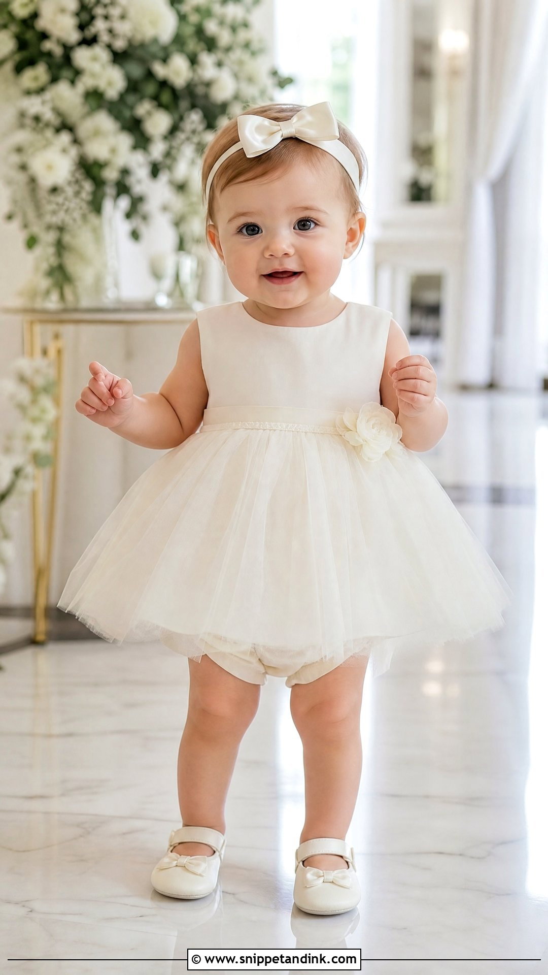 Ivory Tulle Baby Girl Wedding Dress - Snippet and Ink - 25 Baby Girl Wedding Dress Ideas