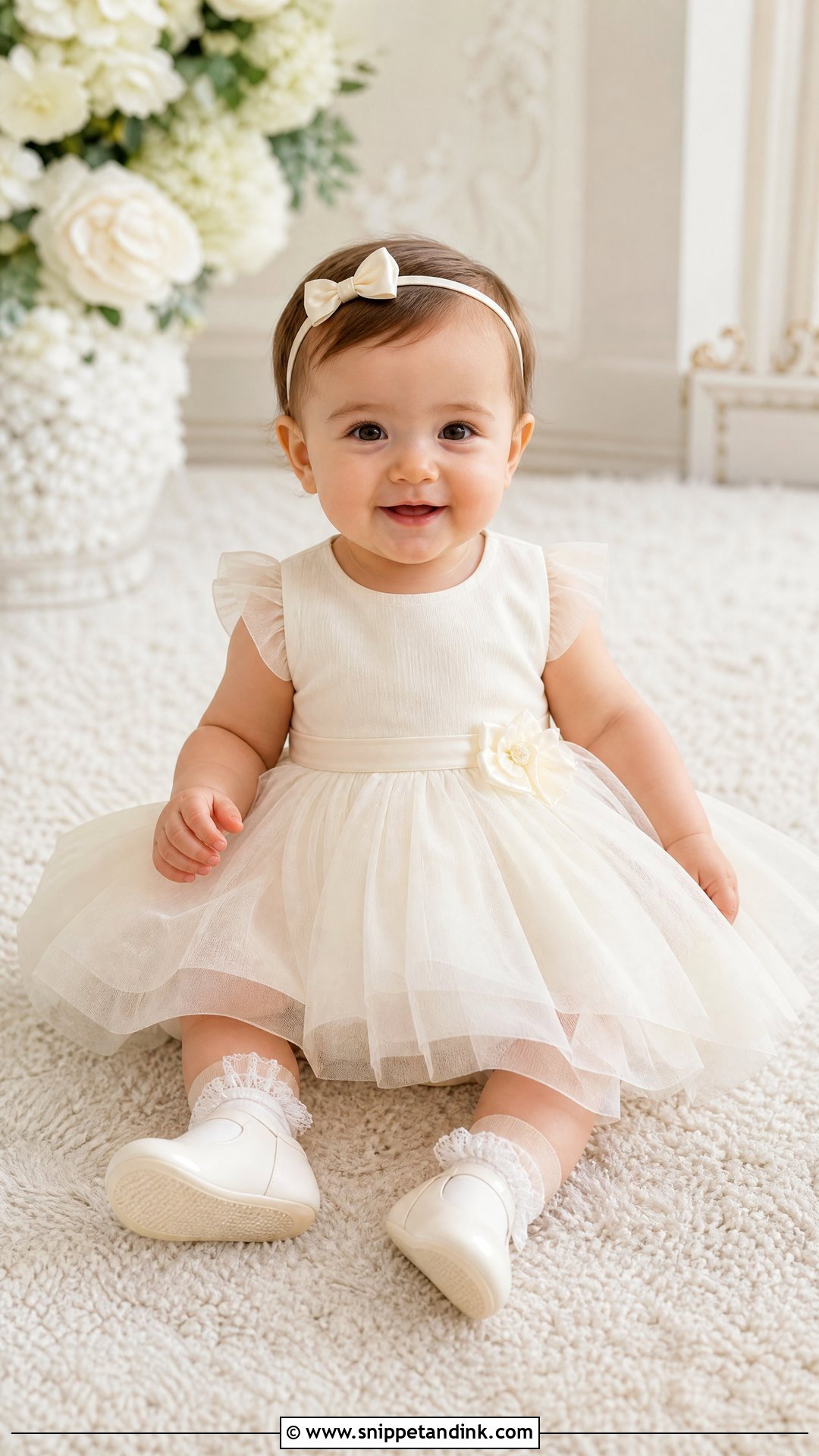 Ivory Tulle Baby Wedding Dress - Snippet and Ink - 25 Baby Wedding Dress Ideas