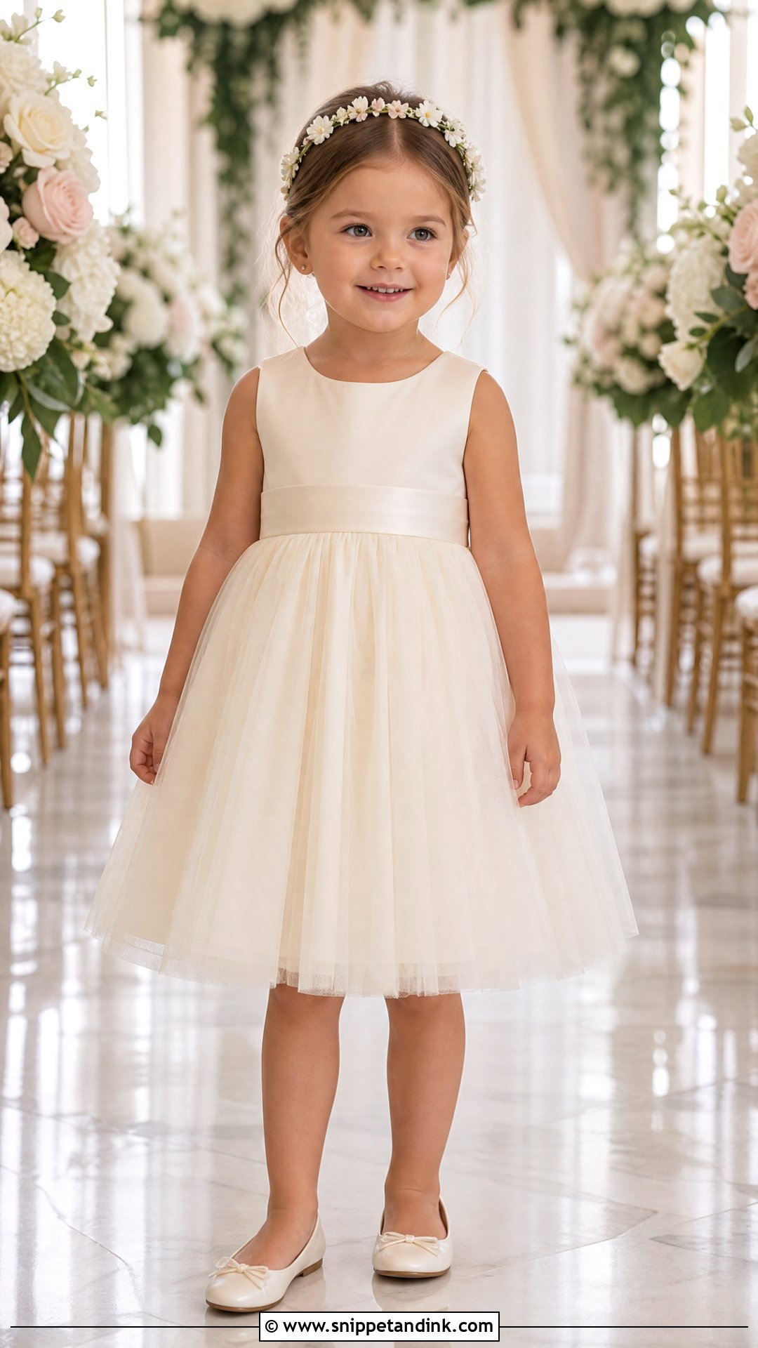 Ivory Tulle Toddler Girl Wedding Outfit - Snippet and Ink - 20 Toddler Girl Wedding Outfit Ideas