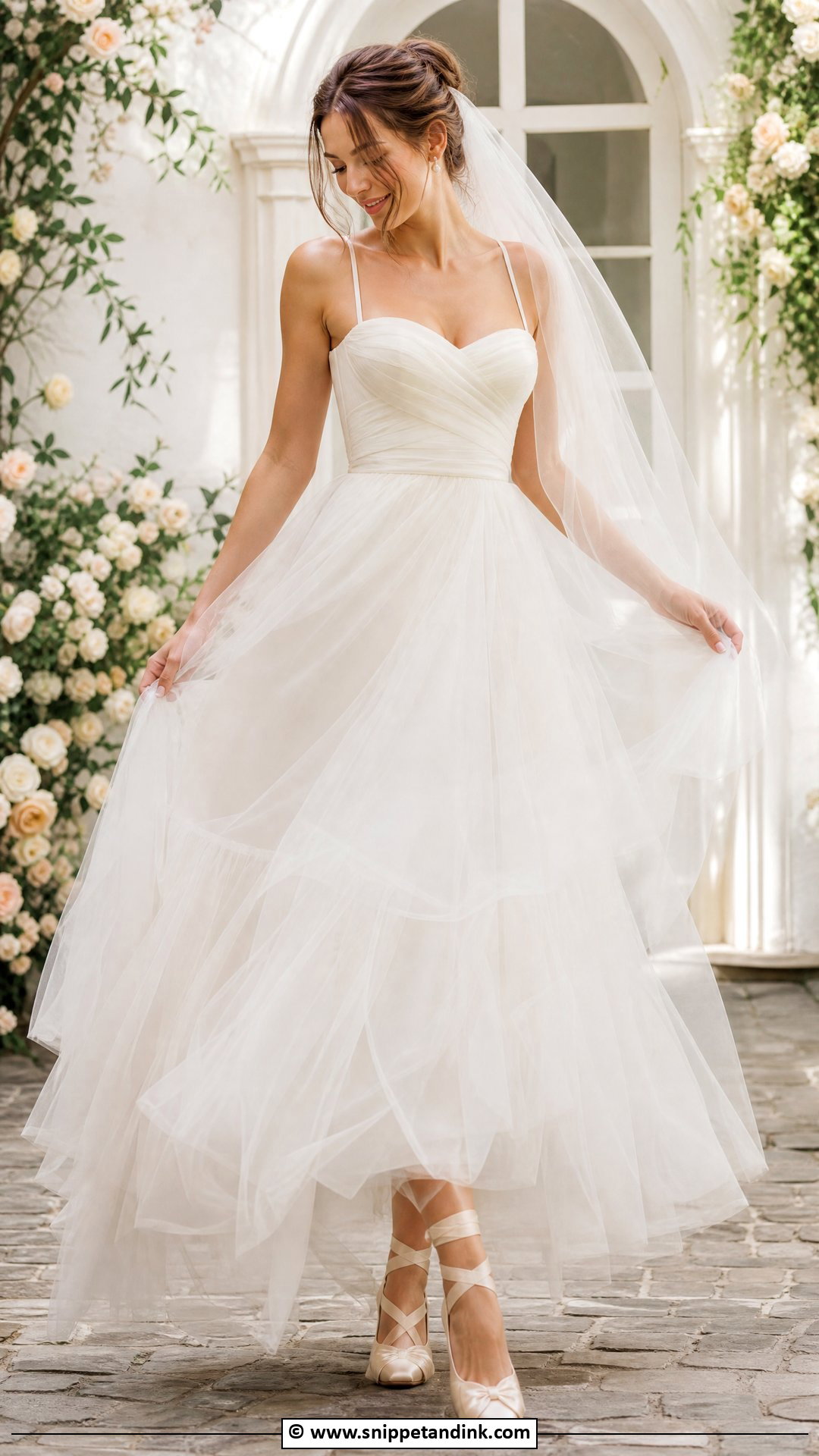 Ivory Tulle Wedding Dress - Snippet and Ink - 35 Ivory Wedding Dress Ideas