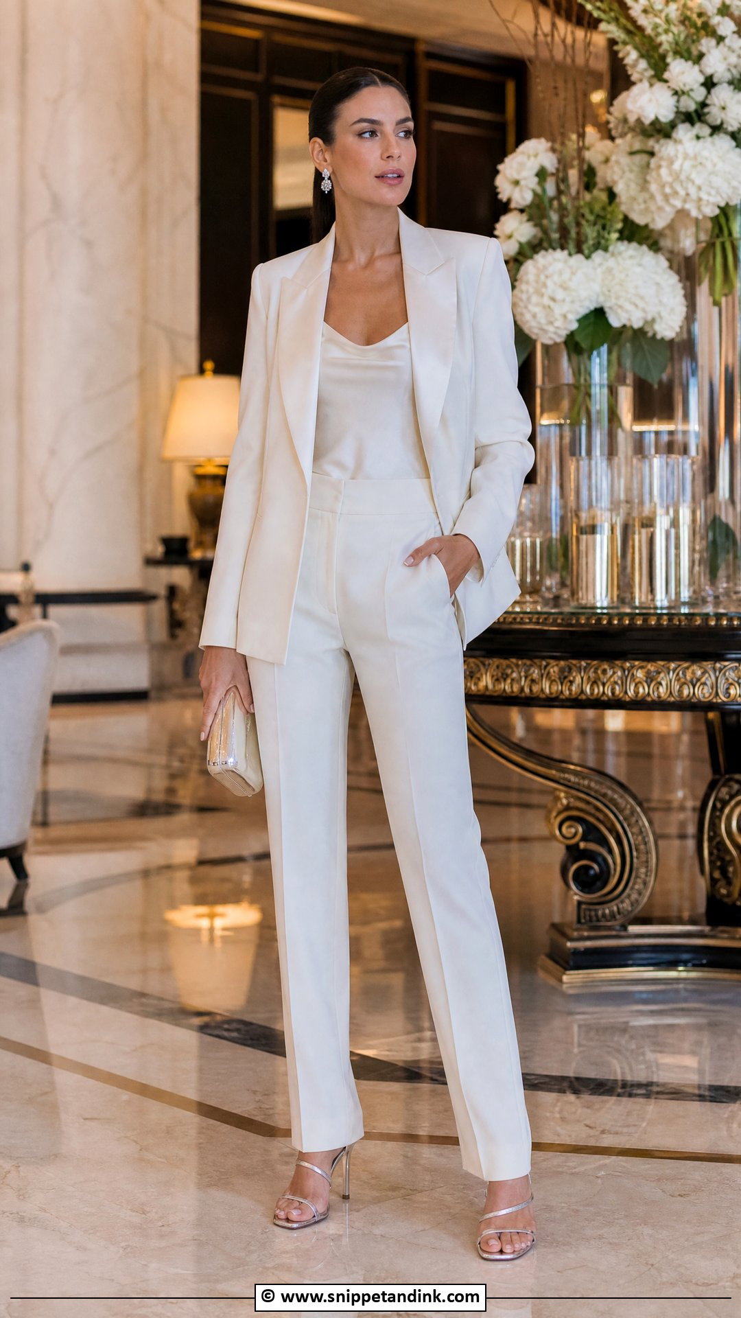 Ivory Tuxedo Wedding Suit - Snippet and Ink - 30 Wedding Suit Women Ideas