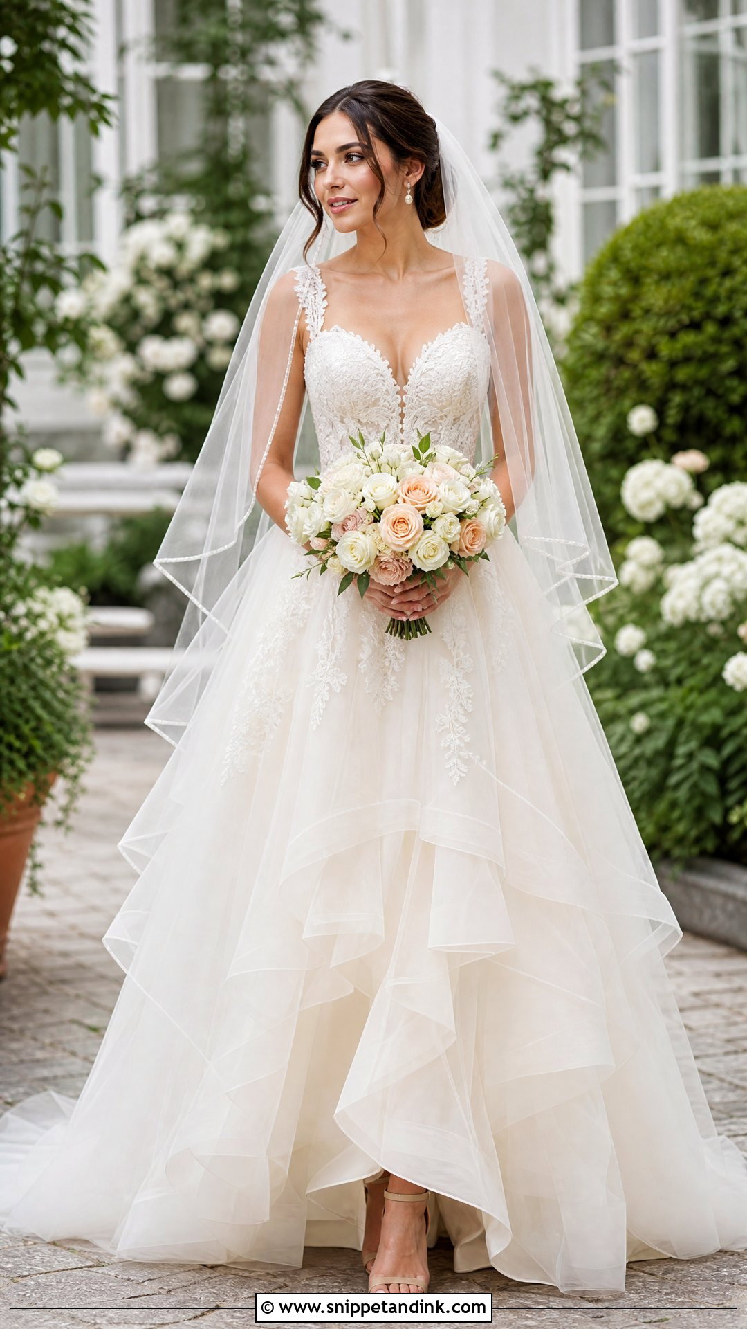 Ivory Wedding Dress - Snippet and Ink - 20 Wedding Dress Colors