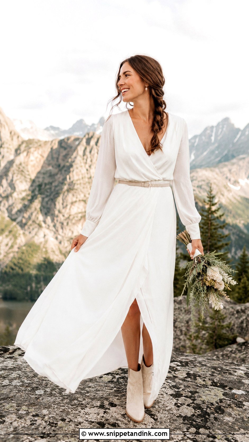 Ivory Wedding Dress With Boots - Snippet and Ink - 25 Star Wars Wedding Dress Ideas