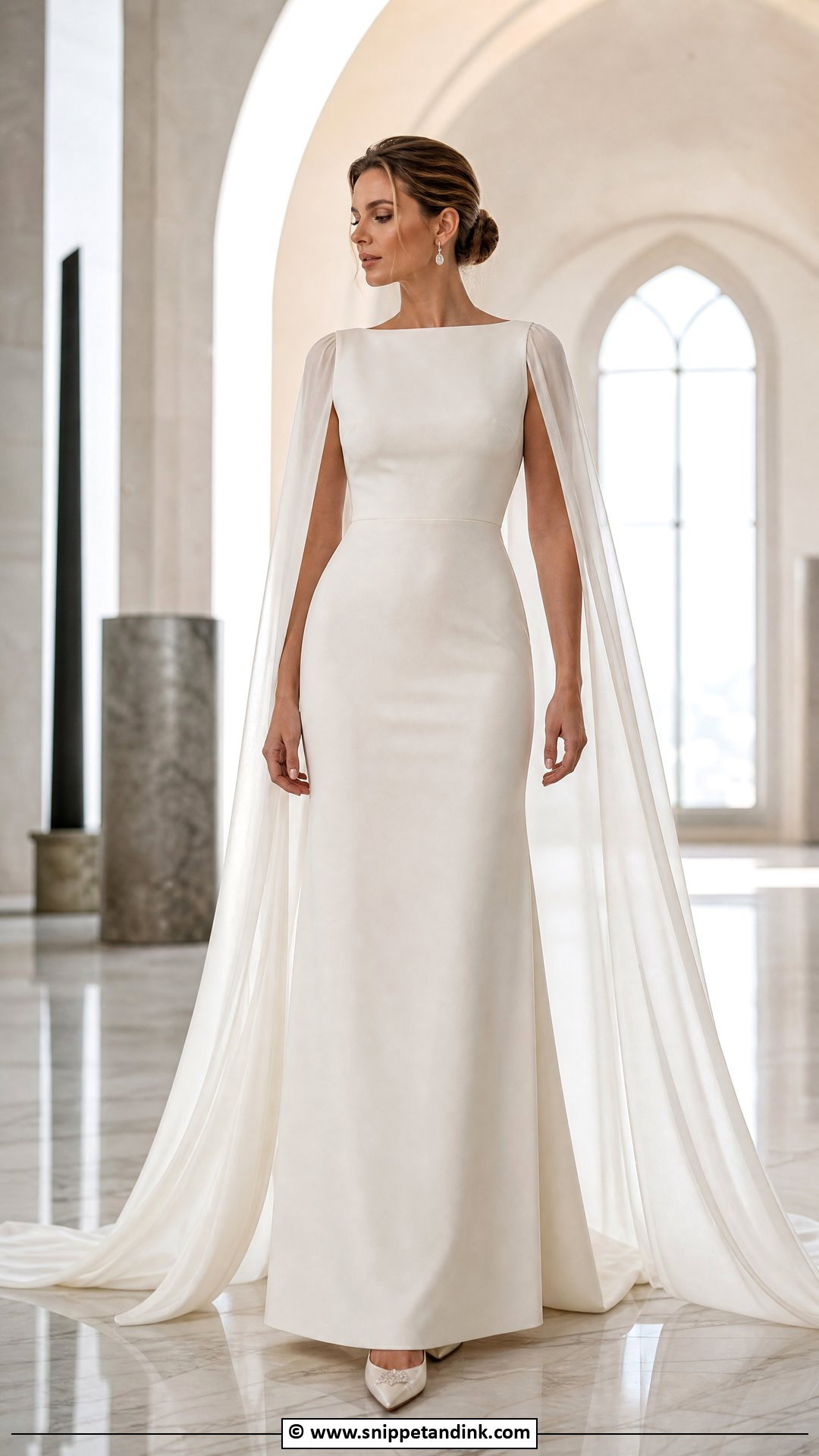Ivory Wedding Dress With Cape - Snippet and Ink - 35 Ivory Wedding Dress Ideas