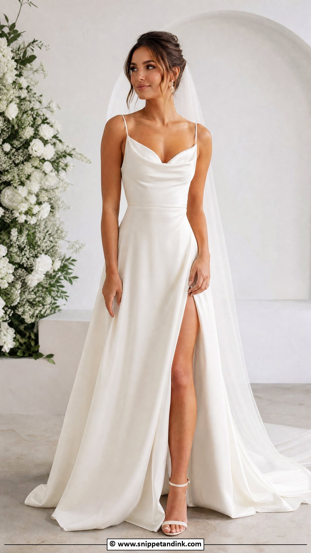 Ivory Wedding Dress With Slit - Snippet and Ink - 35 Ivory Wedding Dress Ideas