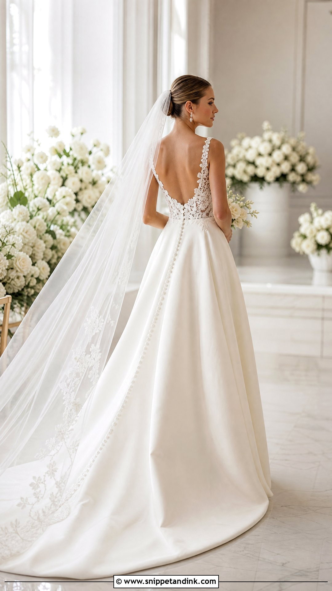 Ivory Wedding Dress - Snippet and Ink - 20 Wedding Dress Color Ideas