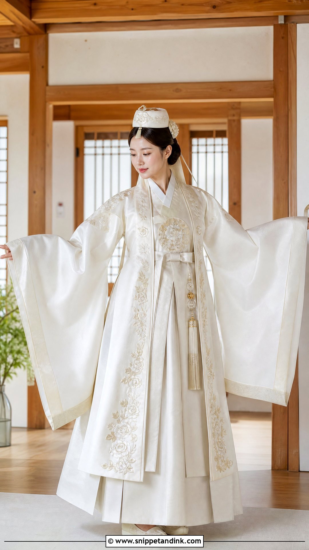 Ivory Wonsam Korean Wedding Dress - Snippet and Ink - 25 Elegant Korean Wedding Dress Ideas