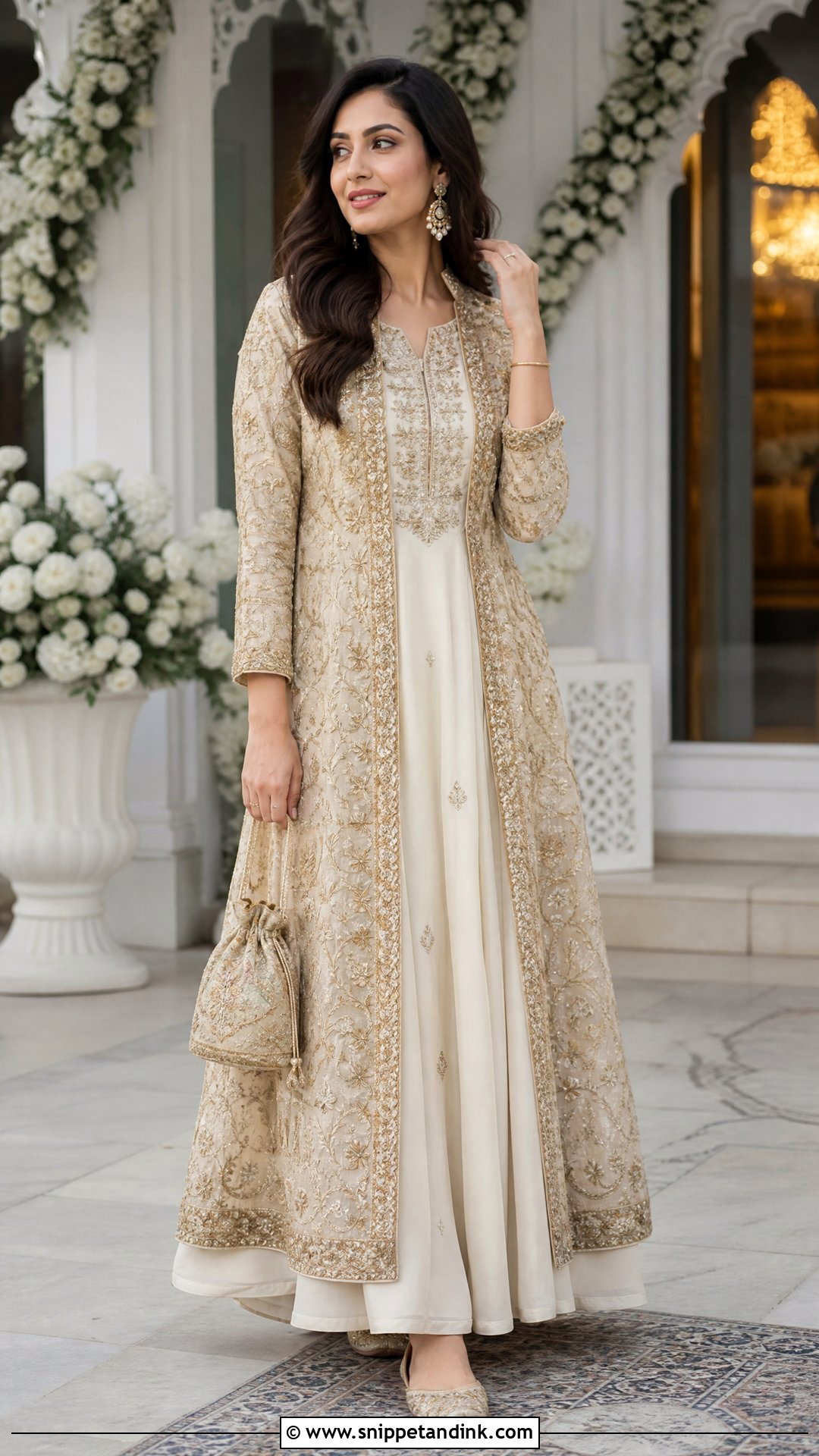 Jacket Anarkali For Indian Wedding - Snippet and Ink - 20 Trendy Indian Wedding Outfits