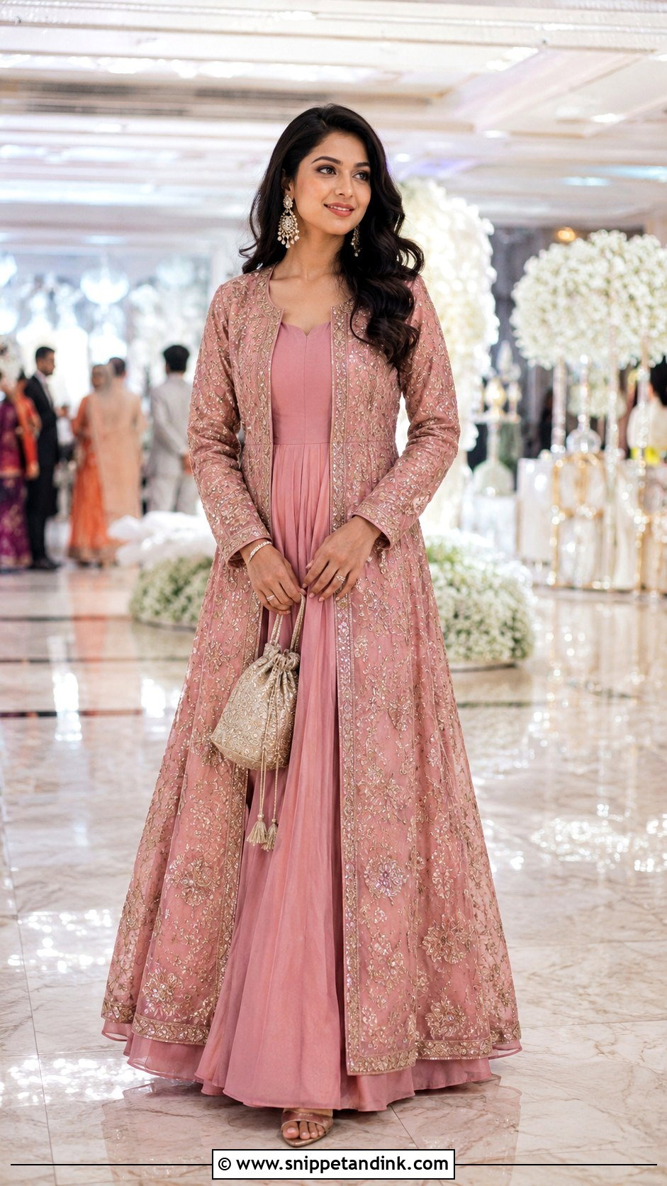 Jacket Anarkali For Wedding Function - Snippet and Ink - 25 Indian Sisters Wedding Dress Ideas
